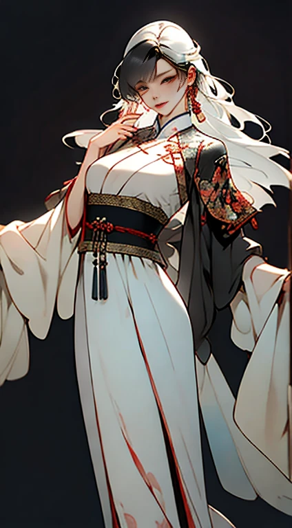 (Masterpiece, Top Quality, Best Quality), ((Wuxia World, Xiuxian, Chinese Wuxia,)), (1 Girl Solo), (Full Body), (Gentle Eyes), (Ancient Chinese Clothes, Cyan Robe, Embroidered Collar Uesugi, White Big Sleeve Shirt, Streamers), (Hairpin, Long Black Hair), (Hanfu), Light Pink Lips, (Young), Earrings, White Skin, (Clear Facial Features, Detailed Skin Texture, Beautiful Face, Facial Highlight), Color Ink Painting, Splash Color, Sketch, Denoising, Splash Ink, Dramatic, Cinematic grade, white background, standing, slim body, 8k UHD, DSLR, soft light, high quality, high resolution, (very detailed CG unity 8k wallpaper)