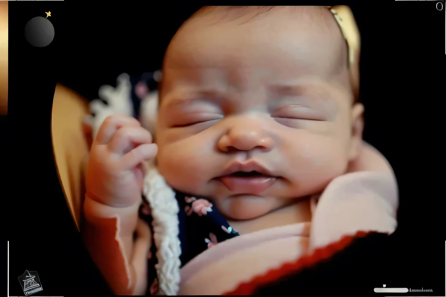 sleeping baby girl