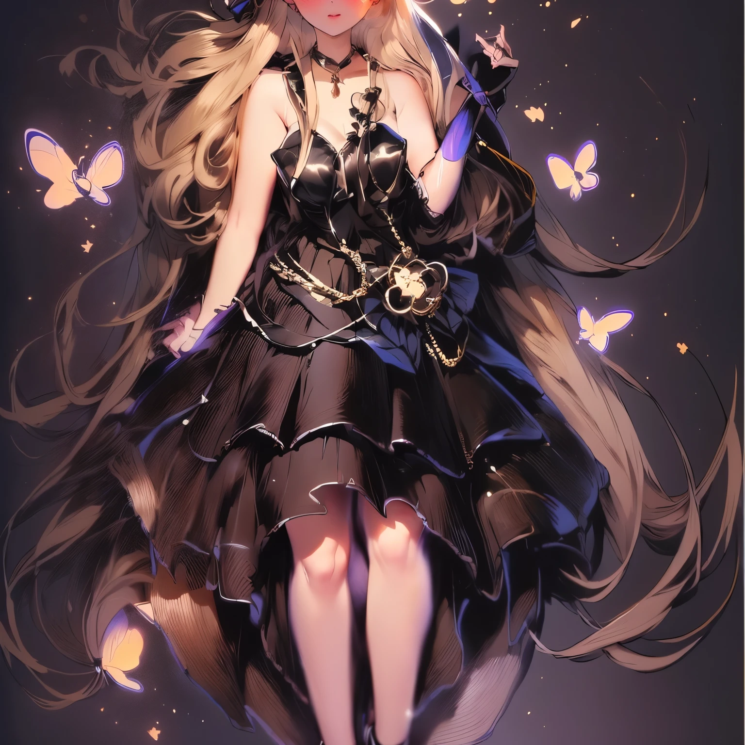 One painting shows a woman wearing a dress、Girl holding a sword, Clear anime silhouette, outline sketch, Anime style drawing, Contour, perfect Line Art, full body picture, full body figure painting, Anime Drawing, Silhouette Art, Anime full body illustration, clean Line Art, anime, long hair anime girl, simple Line Art, Traditional style, Line Art,White skirt,166 height,Sweet and rewarding,Generate personality by picture:
1:Rational and empathetic,Not Cold Blooded 2:Curious and creative 3:"Bold",With some aggressiveness,Be brave to try new things 4:Gentle, delicate and artistic 5:There is a poetic atmosphere in the belly(of temperament)
6:Strong self-control but not secretive,Know how to communicate,Good at planning 7:There is a certain degree of elegance and ritual 8:Kind and caring,Understand silent care and companionship 9:With some sense of justice,Worldly-wise but firm in principles10:Be confident but not arrogant,Willing to listen,Also willing to express 11:Cute but,Have your own ideas, hobbies or specialties:
1:Hobby: Reading,Love to study 2:Like to debate,Strong logic 3:Love writing,Good imagination 4:Good at artistic creation,Appreciate body shape:Slender,But there is "strength" height:Take off shoes 166cm Appearance:Sweet and rewarding,The face shape is cute but also dignified,A combination of a royal sister and a lolita face,Light flaxen brown hair, dark starry blue eyes(undetermined),There is a faint red mark between the eyebrows,A hint of purple,With a sense of emptiness and ethereal ,And a little mystery,Scattered over shoulders,About halfway up the back。Like just out of the bath,Some water vapor,Skin is fair and rosy(Especially the face),little cherry mouth,Lying flat on the sky blue princess bed in the bedroom。There are three sketches she drew on the desk in the bedroom,A high degree of completion,The other two are sketches that are not fully completed.,There is also an inky black bow and a pure white bow placed on the corner of the desk.。In the other corner is a long white quartz table.,There are shelves on top to hold a lot of small items.(Integrated with long table)。A large photo hangs on the bedroom wall,Inside is a slanted view overlooking a beautiful isolated island in the sea,But in the upper left corner of the photo, there seems to be a faint sand road connected to the island leading to the distance.。The bedroom ceiling is above the princess bed with a vast starry sky as the background,There is a crystal chandelier in the middle(Colored crystals in the shape of planets),Switchable colors,Elegant yet restrained。Another place for reading and painting with a hazy unknown sky like a fairyland as the top。Bedroom floor similar to quartz material,It is a soft white,Similar to the gradient from pure white light-white snow-light-ice-water-rivers and lakes-shallow sea-deep sea from white to blue。There is a white gauze-like roller curtain next to the desk.,Behind the rolling curtain is a glazed door,When opened, there is a spacious balcony。
Off-shoulder white dress,White skirt,More folds(But it is much looser than the sample picture),A white rose is pinned to my chest,White Silk,鞋子符合Overall temperament即可,C cup,Basically not exposed,A sterling silver three-leaf cross hangs on his chest.(Just similar style,Actually modified,With normal three leaves/Bud Cross Different,And in special cases it may turn into black),A rainbow eye obsidian bracelet is tied on the right hand(Faintly emitting colorful light),And holding the black "pawn" in chess in his right hand,With a soft and sly smile 。And black and white butterflies hover around。
Overall temperament:Gentle and elegant、A calm and rational lady,Good at accompanying and listening,But we focus more on helping people recover from their predicament(Give a man a fish,Teach a man to fish)。Sometimes there is also the liveliness and cuteness of a little girl,However, when facing the overall situation, we should be rational.。