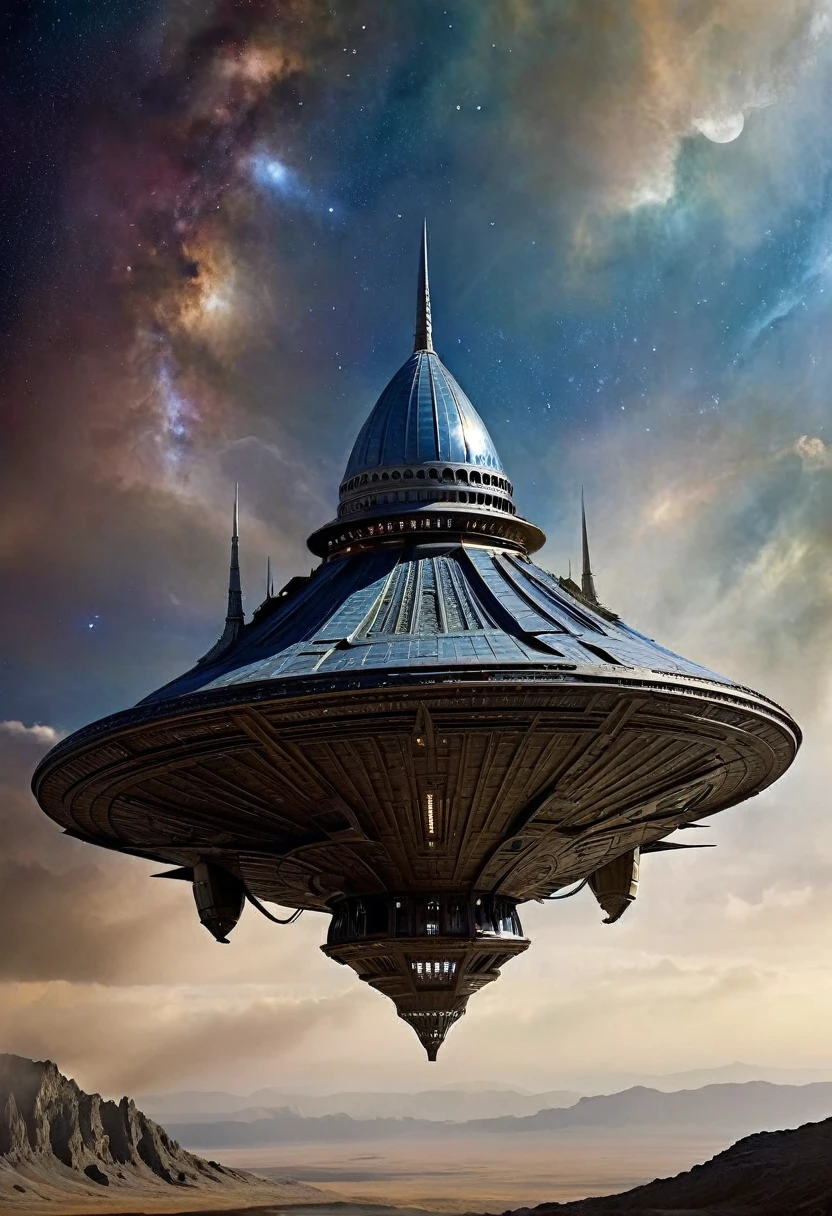 Medieval alien spaceship