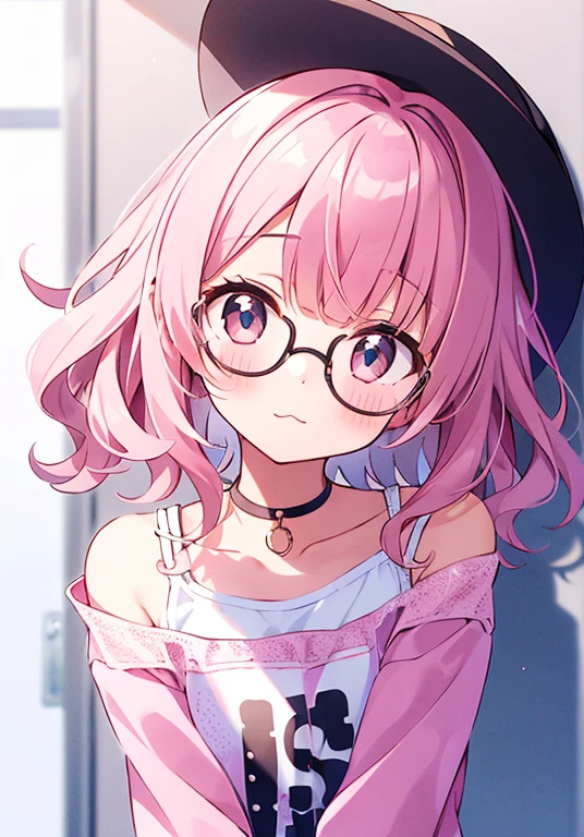 (alone:1.2),pretty girl,(Pink Short Hair),(casual wavy hair:1.3), Blunt bangs,blush,Tilt your head,:3,Black Hat,Round Glasses　Shadow of big round glasses,choker,Best image quality　blush　avert your eyes　Embarrassing　I&#39;Embarrassing　On the bed, Open your mouth, Open your mouth, tears, Are crying, White steam, White Breath, Out of breath, Stomach, Small breasts, Flat Chest, naked, completely naked, Spread your legs, Lying down, naked, Sleeping on your back, Cum in the vagina,Sex 1boy penis，Spoken Heart, highest quality, Trembling, , Bukkake, Bukkake, , sperm, pouring On the face, facial, One Man, Sex, Hot orgasm, Orgasm Expression, Sweat,  On the face, pouring On the face, Out of breath, shout, Close your left eye, Close your left eye, Orgasm Facial, Ahegao, look up