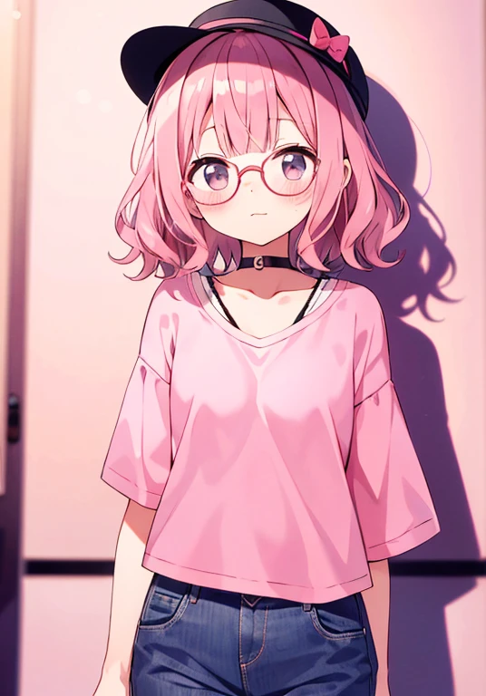 (alone:1.2),pretty girl,(Pink Short Hair),(casual wavy hair:1.3), Blunt bangs,blush,Tilt your head,:3,Black Hat,Round Glasses　Shadow of big round glasses,choker,Best image quality　blush　avert your eyes　Embarrassing　I&#39;Embarrassing　On the bed, Open your mouth, Open your mouth, tears, Are crying, White steam, White Breath, Out of breath, Stomach, Small breasts, Flat Chest, naked, completely naked, Spread your legs, Lying down, naked, Sleeping on your back, Cum in the vagina,Sex 1boy penis，Spoken Heart, highest quality, Trembling, , Bukkake, Bukkake, , sperm, pouring On the face, facial, One Man, Sex, Hot orgasm, Orgasm Expression, Sweat,  On the face, pouring On the face, Out of breath, shout, Close your left eye, Close your left eye, Orgasm Facial, Ahegao, look up