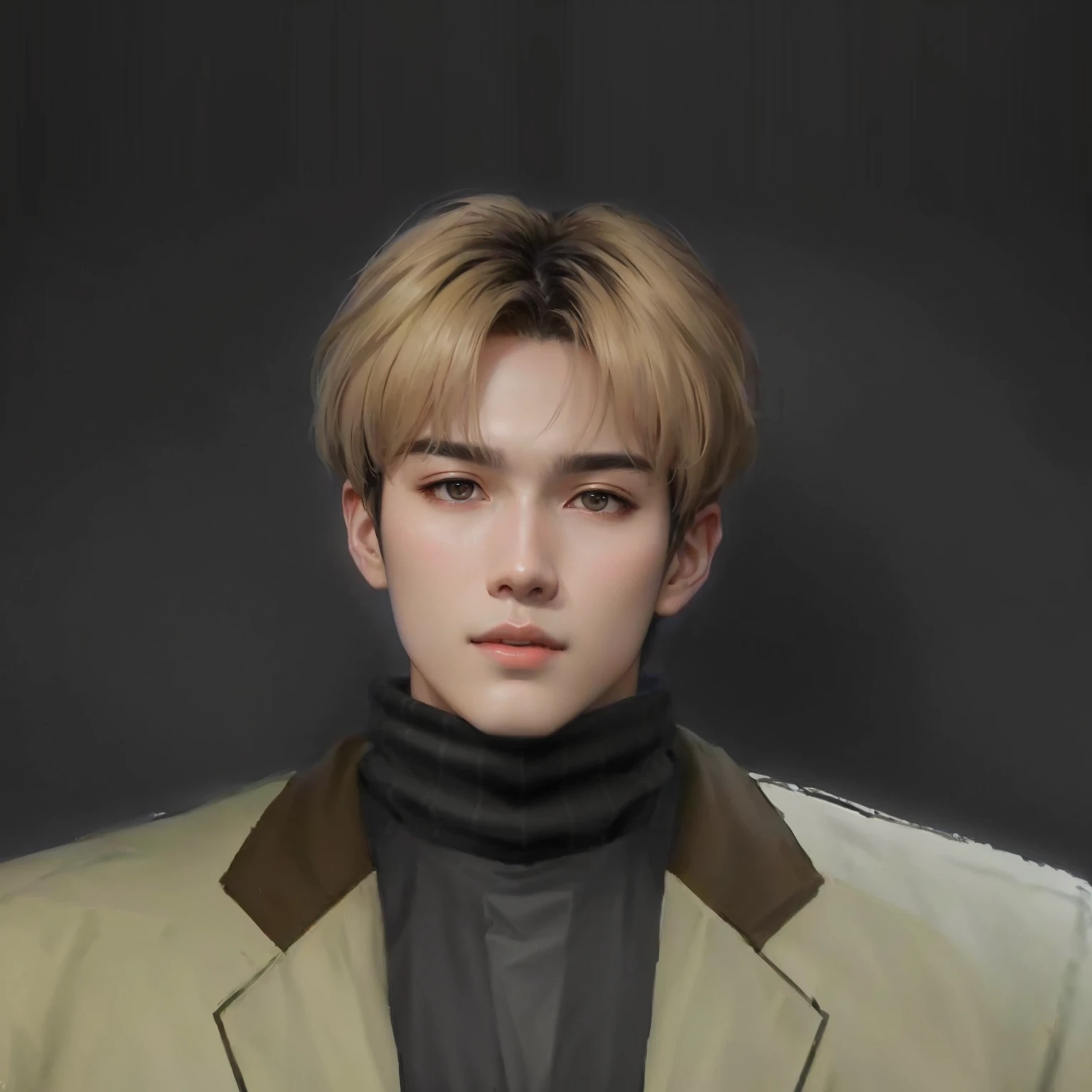 a close up of a person wearing a jacket and a scarf, inspired by Yanjun Cheng, yanjun chengt, inspired by Russell Dongjun Lu, inspired by jeonseok lee, cai xukun, jung jaehyun, made with anime painter studio, portrait of kpop idol, nft portrait, artwork in the style of guweiz
