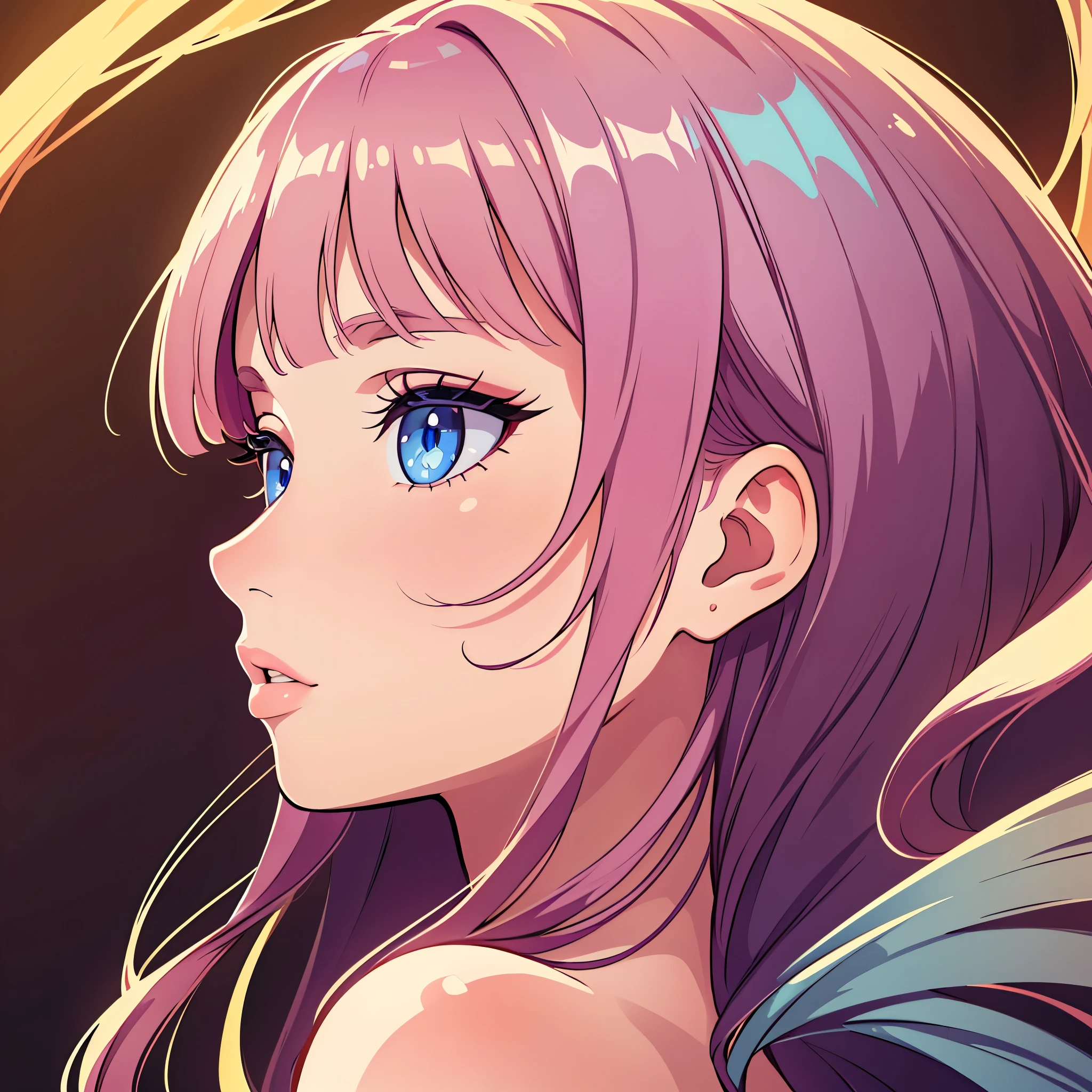 (best quality,4k,8k,highres,masterpiece:1.2),girl,side view,profile side view,beautiful detailed eyes,beautiful detailed lips,long eyelashes,medium:portraits,vivid colors,soft lighting, perfect side view, looking straight