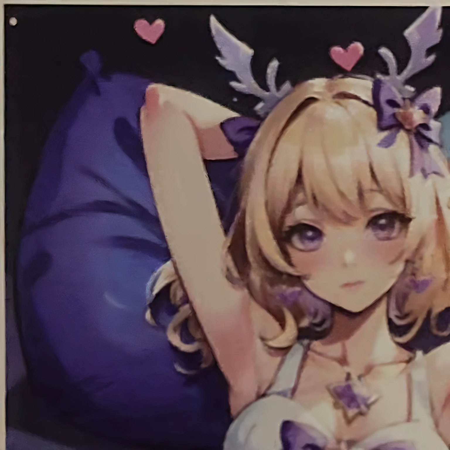 Anime girl lying on the bed，Bring pillows and pillows, Extremely detailed artger, Lolita in a skirt, ! dream art, Ayaka Genshin Impact, Ink art animation , Macross Delta Inkjet Art, Beichuan Ma Lin fan art, Like artgerm, Art Jem Style, Cute anime girl in a beautiful skirt, very warm