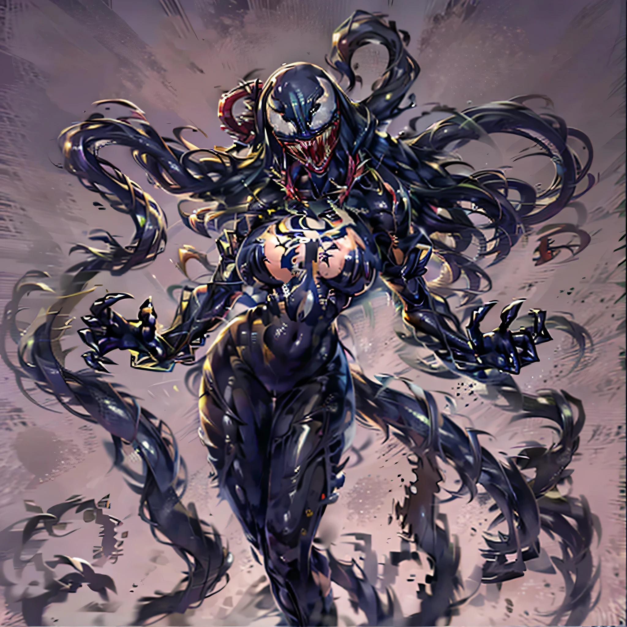 Venom De Spiderman Version Chica Anime Sexy 