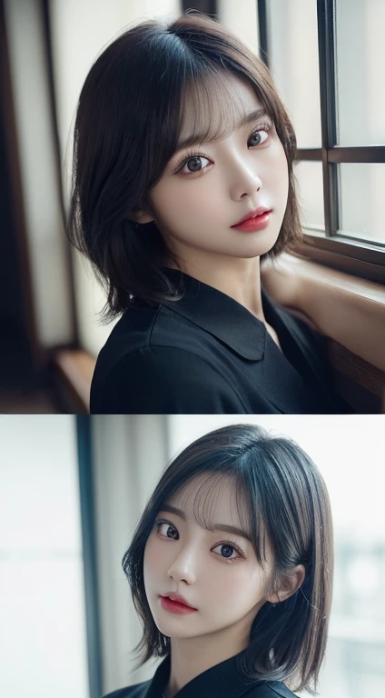 ((hot pants))、(23 years old)、Inside the room、(highest quality,masterpiece:1.3,超A high resolution,),(Ultra-detailed,Caustics),(Photorealistic:1.4,RAW shooting,)Ultra-Realistic Capture,Very detailed,High resolution 16K for human skin、 The skin texture is natural、The skin looks healthy、The color is also uniform.、 Use natural light and color、(One Woman)、Japanese,,cute,Black-haired,Middle Hair,(Depth of written boundary、chromatic aberration、Wide range of lighting、Natural Shading),Dance in the studio,k-pop