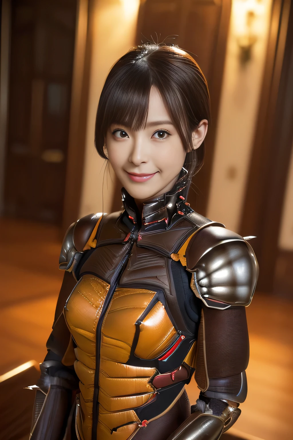 (high resolution,masterpiece,best quality,extremely detailed CG, anime, official art:1.4), realistic, photo, amazing fine details, all intricate, gloss and shiny,awesome many layers, 8k wall paper, 3d, sketch, kawaii, illustration,( solo:1.4), perfect female proportion,villainess, (fusion of dark brown cockroach and lady:1.4), (brown cockroach form lady:1.2), (brown cockroach lady:1.2), (fusion:1.2), (solo:1.4), (evil smile:1.2), muscular, abs, (cockroach brown exoskeleton bio insect suit:1.4), (cockroach brown exoskeleton bio insect armor:1.2), (brown transparency cockroach wing:1.4), (brown cockroach antennae:1.3),