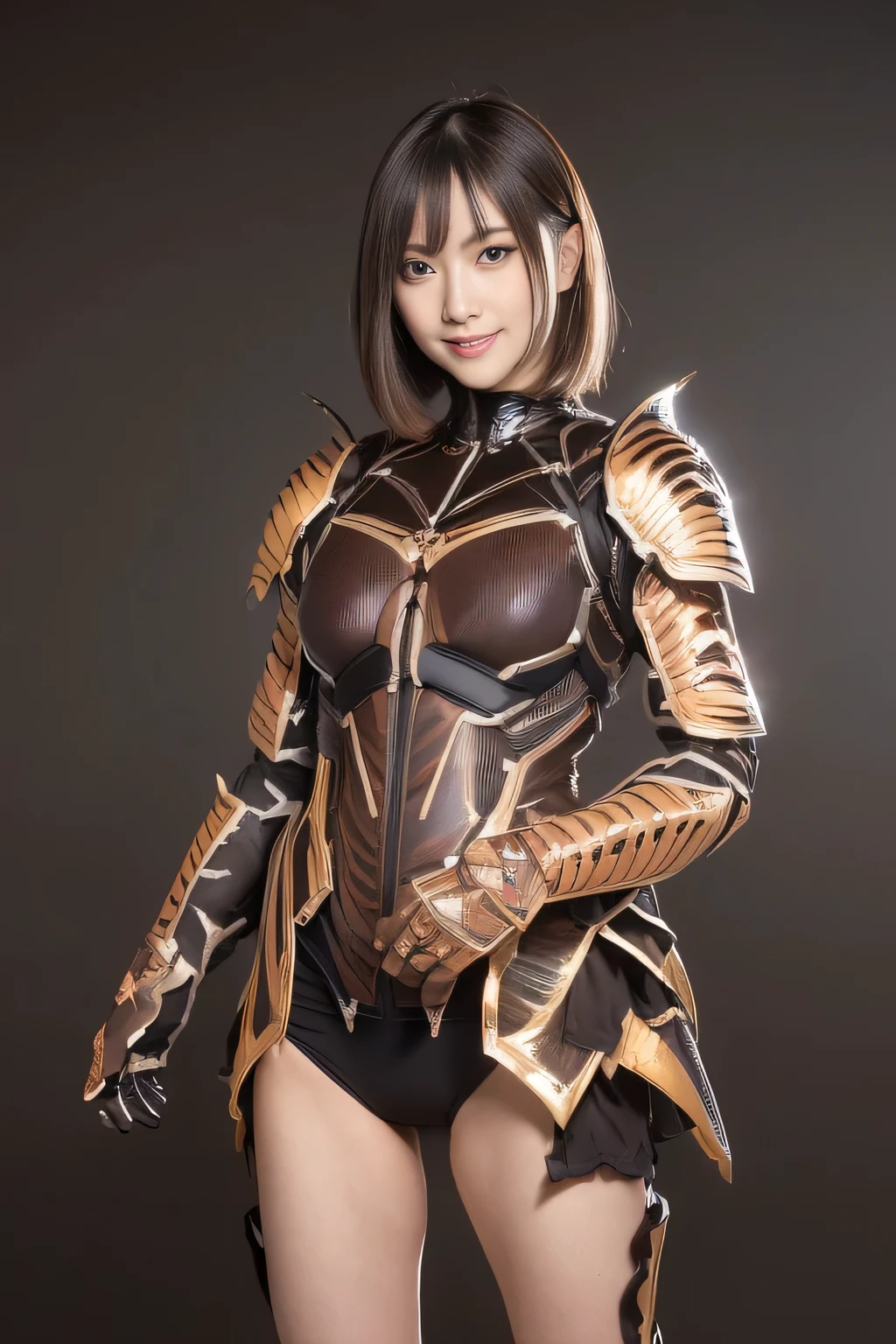(high resolution,masterpiece,best quality,extremely detailed CG, anime, official art:1.4), realistic, photo, amazing fine details, all intricate, gloss and shiny,awesome many layers, 8k wall paper, 3d, sketch, kawaii, illustration,( solo:1.4), perfect female proportion,villainess, (fusion of dark brown cockroach and lady:1.4), (brown cockroach form lady:1.2), (brown cockroach lady:1.2), (fusion:1.2), (solo:1.4), (evil smile:1.2), muscular, abs, (cockroach brown exoskeleton bio insect suit:1.4), (cockroach brown exoskeleton bio insect armor:1.2), (brown transparency cockroach wing:1.4), (brown cockroach antennae:1.3),
