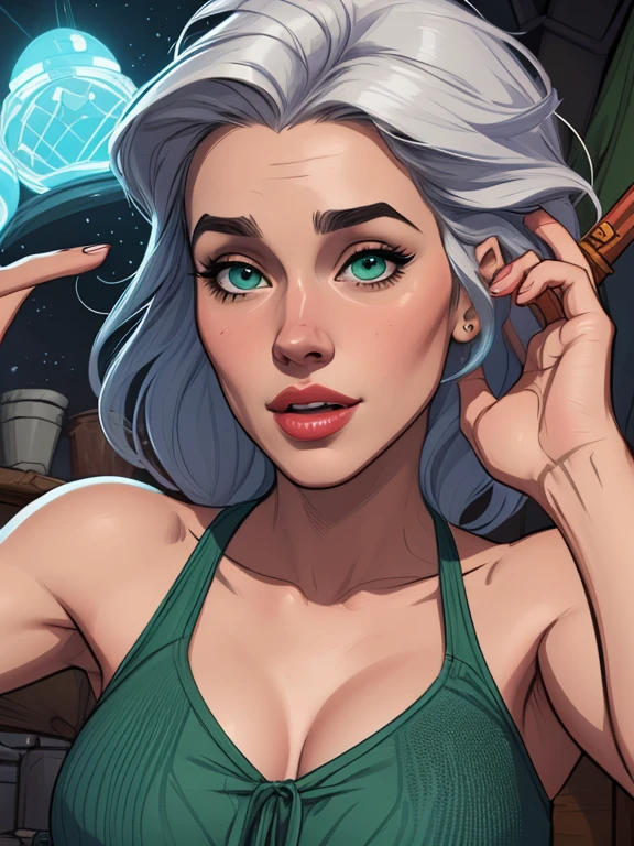Personagem feminina armada com um .38 em estilo ocidental atompunk Fallout 4 Jennifer Connelly le com cicatrizes de guerra Imagem de desenho animado de uma mulher .Ilustra??o estilo desenho animado, estilo de arte dos desenhos animados, estilo de arte dos desenhos animados, digital illustration style, estilo atompunk design de personagens altamente detalhado, arte digital detalhada coragem, Forest fan art, Design de personagens de retrato, beautiful digital illustration, retrato de alta qualidade, Arte em quadrinhos, mulher jovem cabelo com transas lindas . Queen Anna of ArendelleBeautiful lined eyes Medium large bust and wonderful sexy clothes. image expression of sexual desire from waist to head illustration Queen Anne of Arendelle atompunk style Fallout 4 The perspective is from below, enfatizando a majestade e o poder da Gigante." armed with a 38 western style revolver with a 38 revolver in her hands a close up of a woman in a green dress with a sword, extremely detailed , Wlop Ross sorteios, sedutor elfo princesa cavaleiro, ashé, garota de armadura, girl of the zodiac knights, style Cartoon style digital illustration GTA style garota elfa, uma guerreira loira sexy, uma guerreira loira esmeralda, elfa, Ross Draws 1. 0, even model |Cartoon style digital illustration GTA style