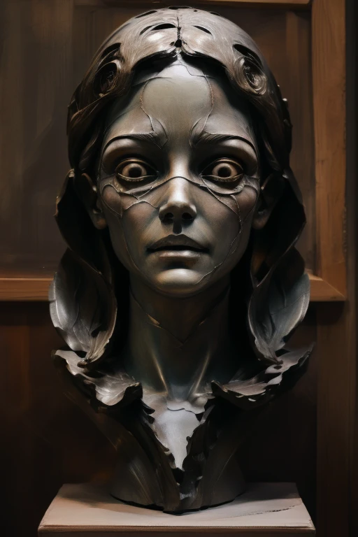 (Best image quality,4K,8k,High resolution,masterpiece:1.2),Very detailed,(real,real,real:1.37),3D portrait engraving,Pure white sculpture,Marble sculpture,((festival)), Outline warm color, ((Jump scares)), scribble, nightmare, Doll-like face, Manga style, rough sketch, Horror elements, (masterpiece), (High resolution), (Very delicate), (clear), Manga styleイラスト, (drawing style), warm color, (Horror elements), Japanese painting, whole body, phantom, angle, (snap shot), Bugaboo, that'terrible, (Spooky), Japan sculpture, primitive art, old picture scroll style, old staging, Ancient mural style, crazy illustration, antique, Dark atmosphere, Flat Illustration, Crazy Smile, Spookyな外観, Characteristic hairstyle, creative accessories, Unique atmosphere