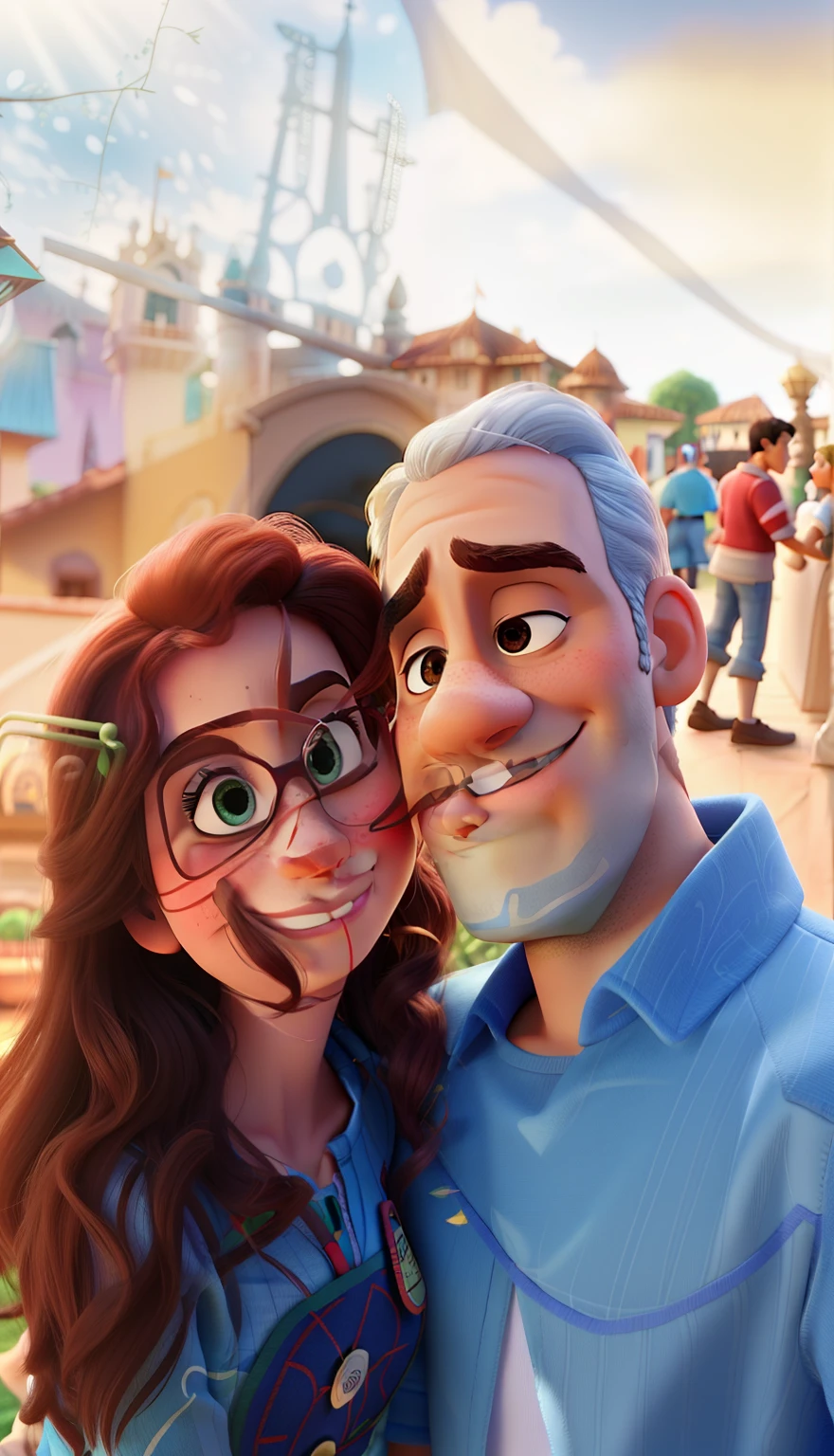 casal romantico, igual aos filmes Disney Pixar