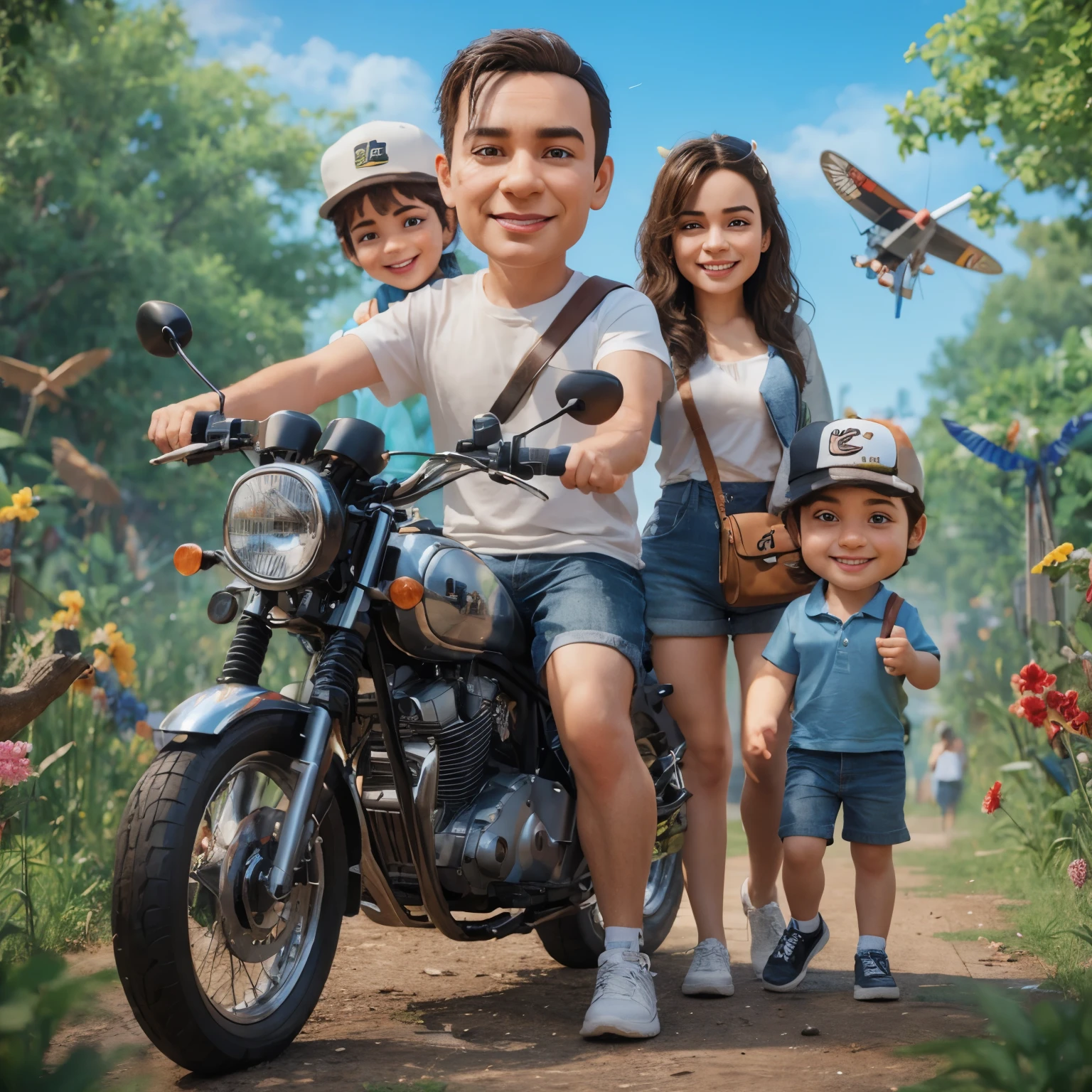 Hyperrealistic 3D caricature,8k