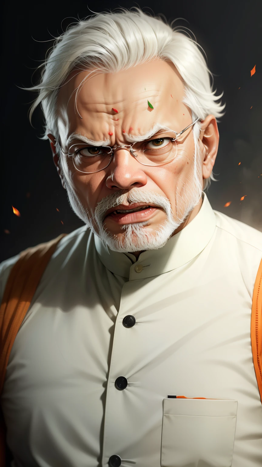 Narendra modi angry pic