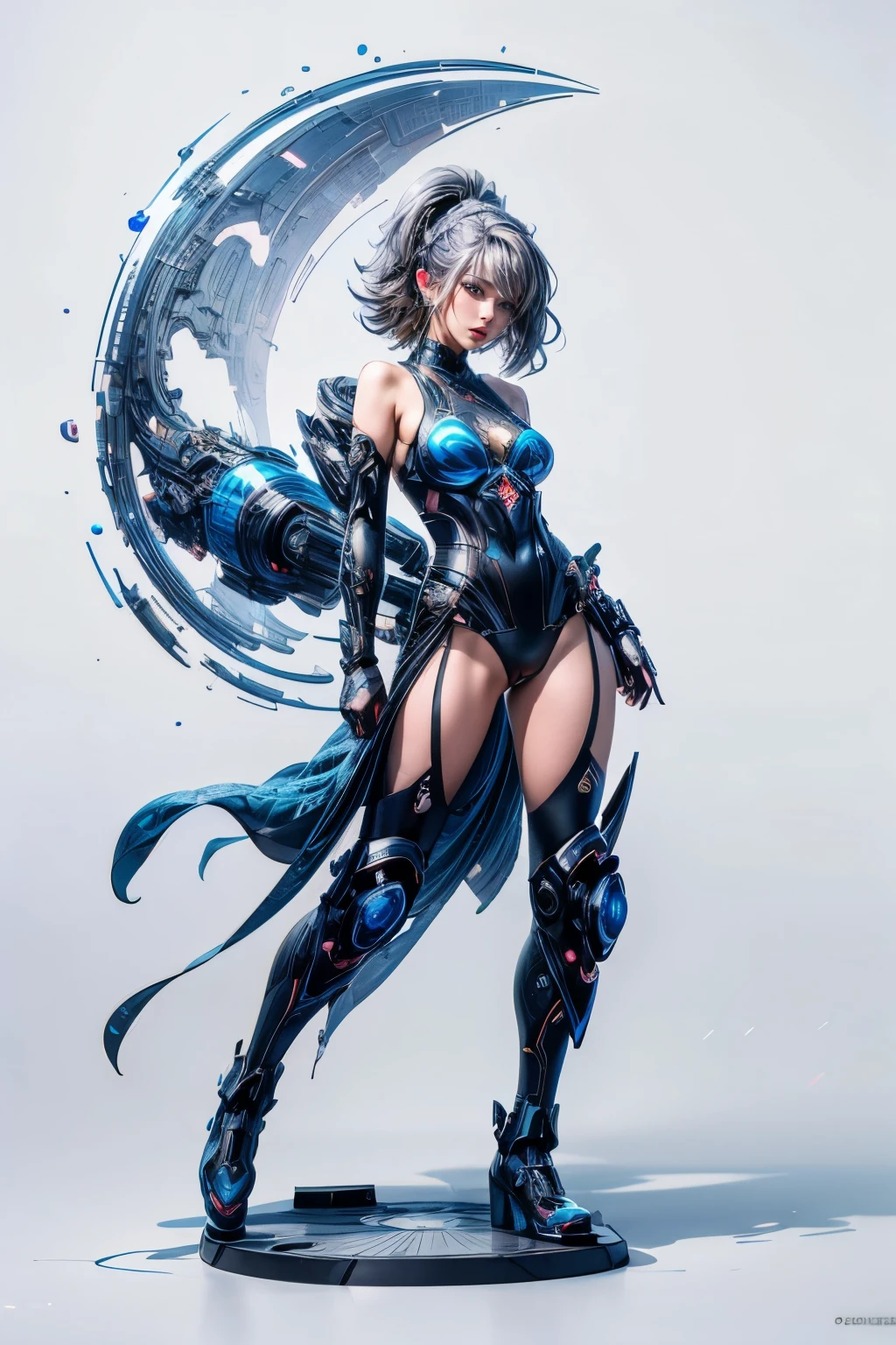 CG Mecha, Beautiful Eyes, Two people、Upper Body, （Mechanic）, action、Female、Portraiture,jet suit、Complex３ｄheadset、perfection、Neon Light, 8k, born, highest quality,, 超A high resolution, colorful, (medium wide shot), (Dynamic Perspective), Sharp focus , (Depth of written boundary, Bokeh:1.3),rossdraws cartoon vibrant、Contemporary art, Highly detailed eyes and face,Ninja Artist, Beautiful fine details、iron, Trim Gear:1.2), ((Tabletop, highest quality)), Detailed Background, Inside the spaceship、Grab your weapon、（Gray Hair）、blue eyes、born物発光、Crescent Moon、Fantasy,masterpiece,Plug in、spectrum、confusion、kaleidoscope