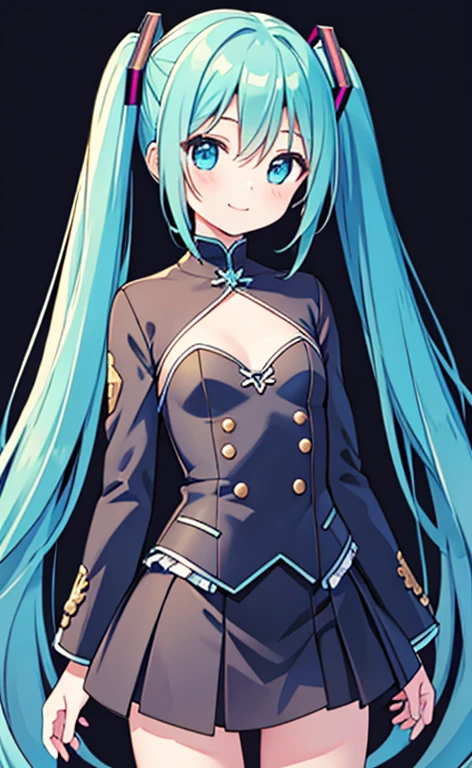(masterpiece:1.4、top-quality、illustration:1.4,realistic、)、(character focus、breast focus,cowboy shot:1.3)、(1girl),(clear face:1.3),(miku hatume),cute face,blue eyes、()、
,(stand:1.4),(Shining smile),
,(slender),(suit:1.3),
(fluorescence light green long hair:1.6,,),(twintails), (small breasts:1.3)、
、slender、hatsune_miku_bluearchive