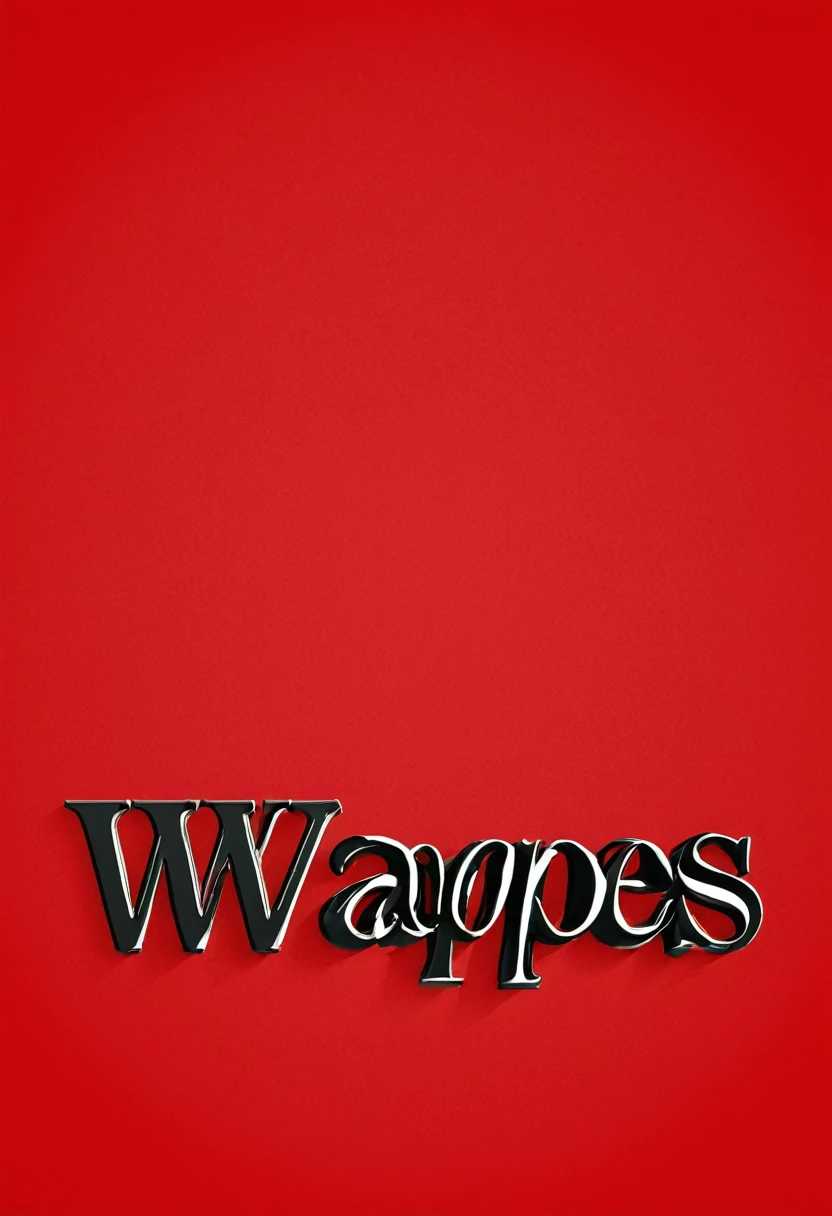 Palabra wvapes, sobre un fodo rojo