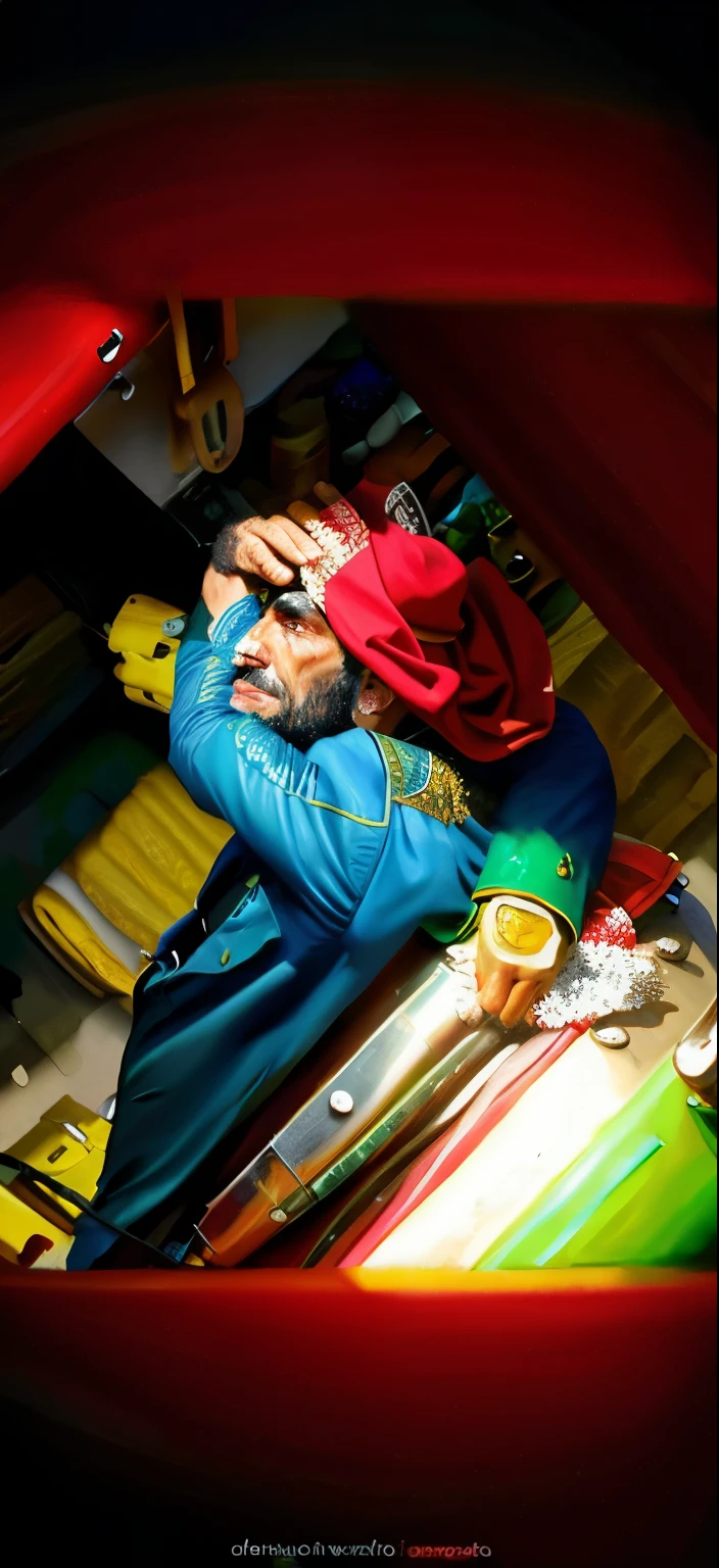 Homem com um olhar surpreso no rosto, arte digital. Foto realista, #1 pintura digital de todos os tempos, # 1 pintura digital de todos os tempos, Retrato ultra realista, Foto retrato realista, pintura digital dos desenhos animados, ultra realistic illustration, retrato realista da foto, Dirigido por: Ludwik Konarzewski, Retrato de esconder a dor Harold, pintado digitalmente