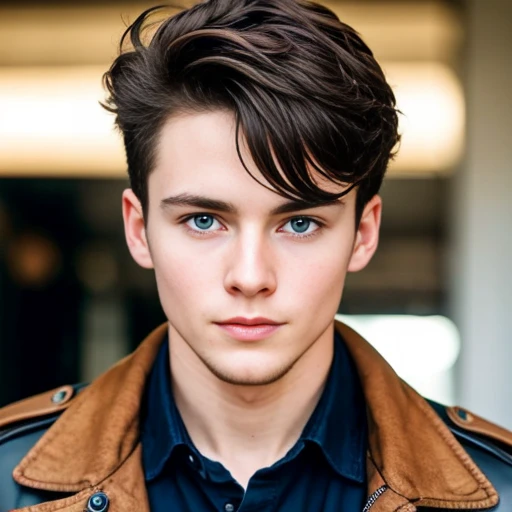 a young irish man focus on face