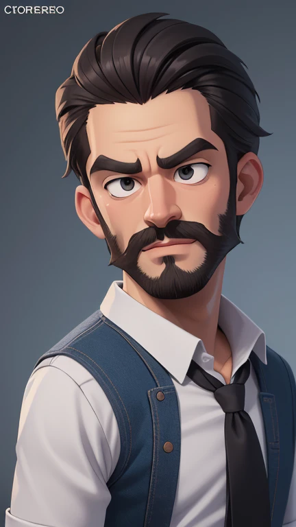 there is a man with a beard and a shirt without a beard, grosso, O cara, arte digital. @GTA style cartoon style digital illustration, solo portrait 🎨🖌️, Corpo do pai, fotorrealista de arte, commission, commission for high res, arte masculina, estilo de arte realista, detailed Admirador de arte, admirador de arte requintada altamente detalhada, Admirador de arte, musculoso, de arteGTA style cartoon style digital illustration