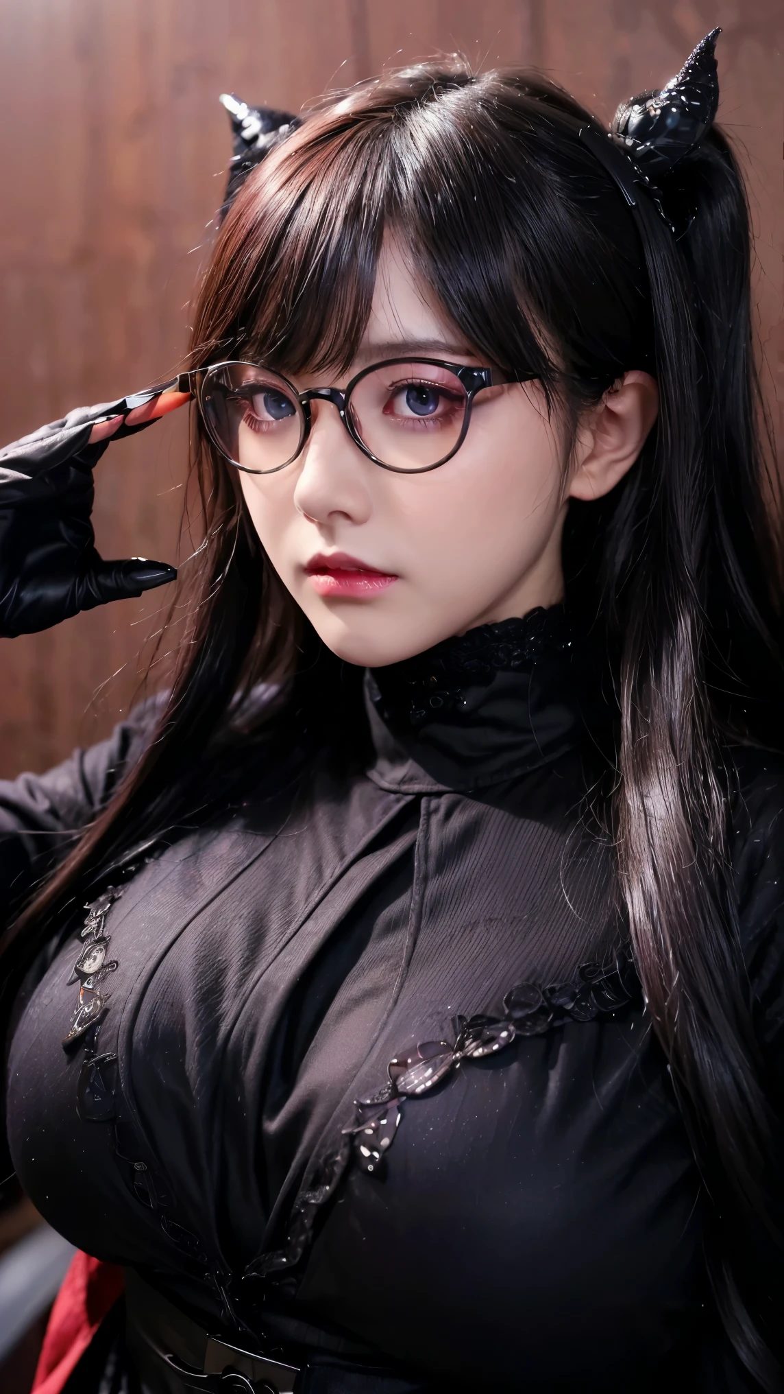 ((masterpiece、最高quality、Very detailed、high resolution、Realistic、Sharp focus、Cinema Lighting)),Woman close up, realistic girl rendering, 8k artistic german bokeh, Enchanting girl, Real Girls, Gurwitz, Gurwitz-style artwork, Girl Roleplay, Realistic 3D style, cgstation Popular Topics,, 8K Portrait Rendering,(truth,truth:1.4),ラブクラフトの世界からの美しい女性alien、((((Big Breasts、Glasses))))、Cowboy Shot、Dark atmosphere、Seductive red eyes、All Sexy, alien、Multiple hands、(たくさんのBlue Tentacles)、Extraterrestrial life、cell、Bioimage、魅力的なThick eyebrows、 (Big, glowing red eyes)、Beautiful eyes with high symmetry、Very detailedな目、Clear Eyes、Smooth limbs、Intimate look、Perfect Anatomy、(Beautiful and toned body)、(Moisturized Skin),、body smeared with mucus、Glamour、A dress with a violent image、Heavy makeup、Long canines、Gorgeous face、Many intertwined tentacles、sf、Evil Aura、h. r.Giger'Influence、Cthulhu、View your viewers、Snake Hair、3dmm、Detailed art in wickedly sexy colors, Portraiture, (beautiful and obscene female alien:1.4), (Vulgarity 1.5), (She has red eyes without pupils:1.8), (Translucent skin:1.7), (There is a female-like organ in the middle of the forehead.:1.9), (The most beautiful face in the universe:1.2),A tempting evil gaze, (Big Mouth:1.1), (Sharp vampire teeth:1.2), Full body portrait, (Bioluminescence:1.5), (smile wickedly:1.3), (Sexy pose:1.5), alien, No humans, cells are fused, (Lots of translucent tentacles:1.3) Extraterrestrial, cell, Bioimage, best quality, 8k,In 4K_quality, High freshness, Dramatic lighting, Tabletop:1.5,cinematic quality, detail up, (Exquisite detail:1.2), High resolution, High freshness, Faithful depiction, (Thick eyebrows:1.2), Beautiful symmetrical eyes,(Very detailedな顔と目:1.2), Intimate Face, (Super detailed skin quality feeling:1.4), Perfect Anatomy, (Beautiful and toned body:1.5), (Moisturized Skin:1.2), No makeup, (Bear:1.1), Long canines, Depiction of the film's characters, ultra high quality model, cinematic quality, detail up, (Exquisite detail:1.2), High resolution, High freshness, Faithful depiction, Official Art, Unity 8k Wall , 8k Portraiture, best quality, Very High resolution, Highly detailed artistic photography, Midnight Aura, Unreal Engine 5, Super sharp focus, art by Amano Yoshitaka, ArtJam, Reusch, Exquisite Work of Art, best quality, masterpiece, ultra High resolution, (Photo Real:1.4), 超Realisticなリアリズム, dream-like, Nautilus, Creating fantasy, snails, Dream snails, (biopunk Nautilus:1.3),Thrilling color scheme, 超Realisticなリアリズム, A seductive smile, Blue Tentacles,