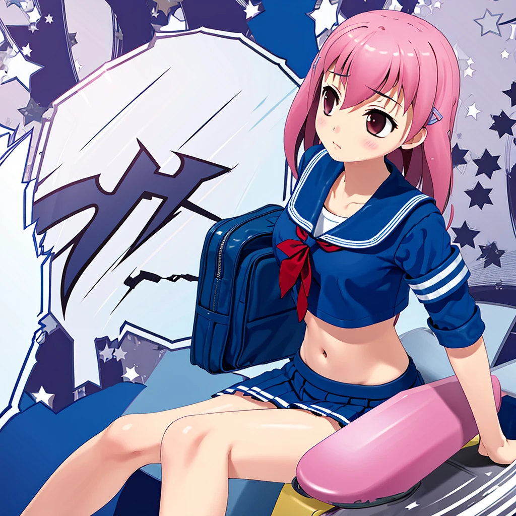 High school girl with stomach ache