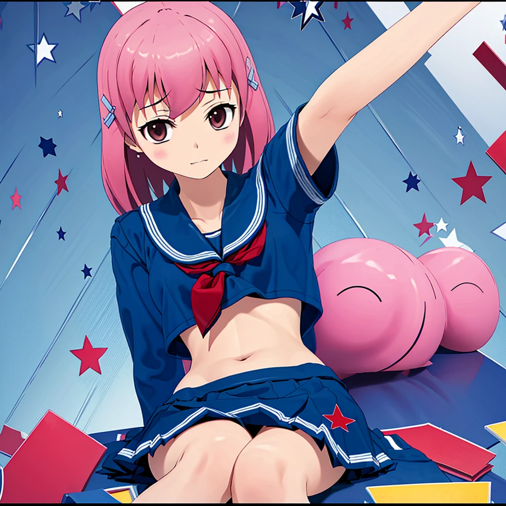 High school girl with stomach ache
