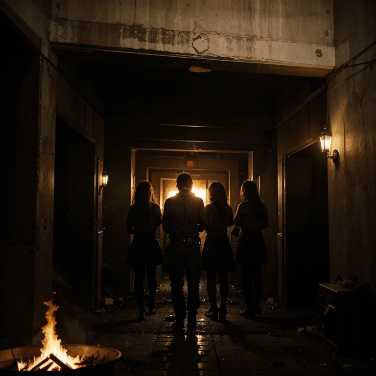A hot and dark place just like hell is going on with an 8 person was there burning and screaming painfully