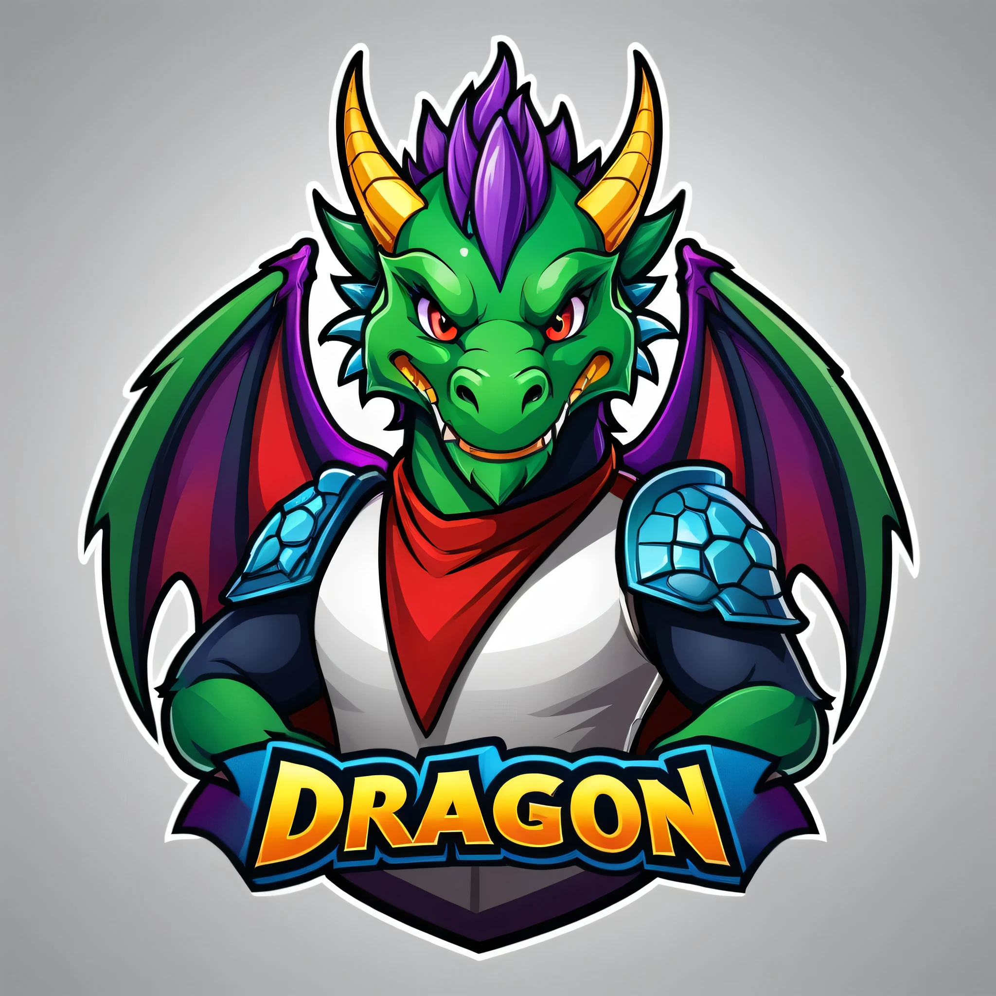 E-sport logo ( name team : MAHJONG ), mahjong, gambling theme, dark blue, e-sport, moba, team logo, dice, card, green dragon 