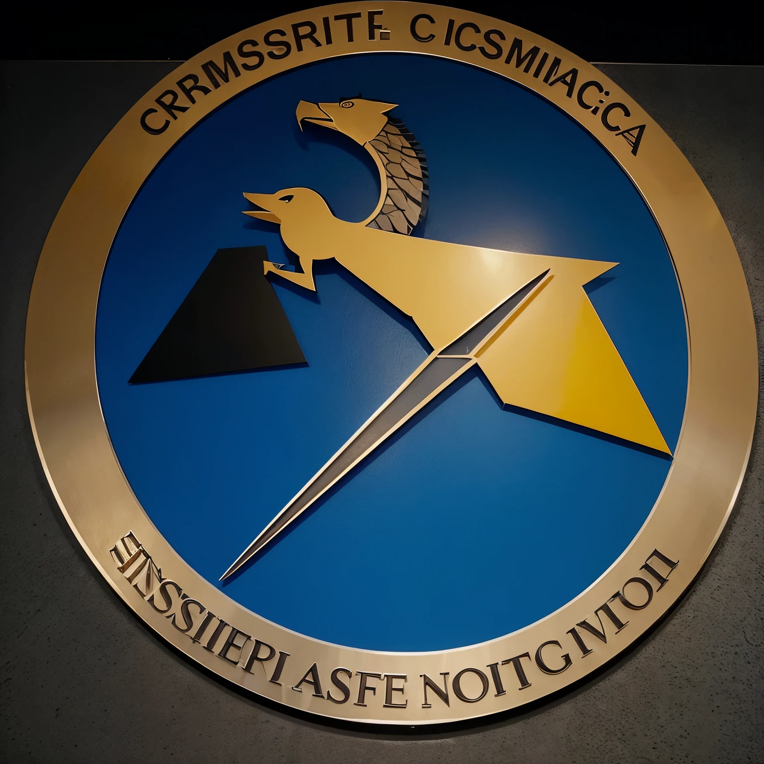 Deseo crear un logo similar al de la CIA, which will be used for the Intelligence Directorate of the Scientific Research Corps, Penales y Criminalisticas de Venezuela