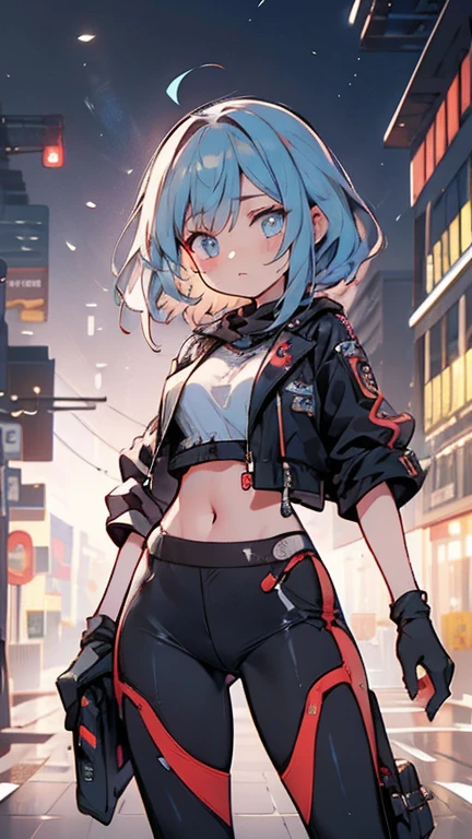 olhos brilhantes, cabelo brilhante colorido, wearing science fiction jacket, estilo anime, alto detalhe, Futurism, luz brilhante, Ultra HD, retina, obra de arte, preciso, Anatomicamente Correto, pele texturizada, super detalhe, alto detalhes, alta qualidade, premiado, melhor qualidade, high resolution