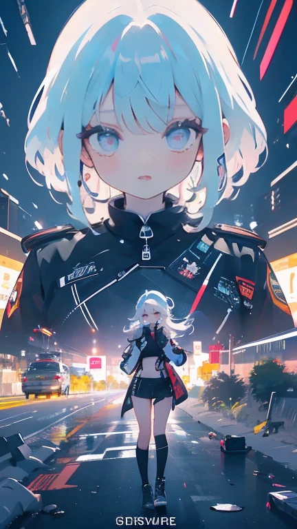 olhos brilhantes, cabelo brilhante colorido, wearing science fiction jacket, estilo anime, alto detalhe, Futurism, luz brilhante, Ultra HD, retina, obra de arte, preciso, Anatomicamente Correto, pele texturizada, super detalhe, alto detalhes, alta qualidade, premiado, melhor qualidade, high resolution