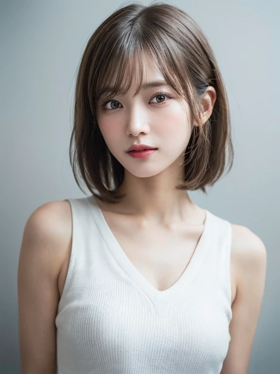 Random Pause, Mix 4, (8k, RAW Photos, highest quality, masterpiece: 1.45), (Flawlessレースのブラジャー、FlawlessTback、White or pink、Crouch down、Full body description、M-shaped splits、1.6) (Realistic, Realistic: 1.37), One Girl, cute, Laughter, Professional Lighting, Plain,Photon Mapping, Radio City, Physically Based Rendering, Gradient Blonde Hair, Gray Hair, Very short hair,Gal,good looking, Big breasted girls:1.5,In underwear:1.4,highest qualityの写真, High resolution, 1080p, (Clear Face), (Detailed facial depiction), (Detailed description of the hand), (masterpiece), Vibrant, Extreme light and shadow, Messy Hair, masterpiece, Rich details, (Detailed facial features), (highest qualityの写真), (masterpiece), (Finely tuned), dual、Look in front of you, Thin clavicle,Simple white background