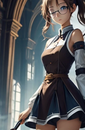 A Female robot is sleeping in the book, spread legs, nude, banzai pose. she wears no dress. She Brown short hair is tied with two big red clothespins, She lifts up the under hem of her white plain dress, leaning over, masterpiece, very short pigtails,brown hair, mature, android, blue eyes, full body figure, Height: 160cm, flushed cheeks, 2020s anime picture, A beautiful robot with short brown hair in two short pigtails held up by two very large huge red clothespins, Uplifting, No NSFW, whole body, barefoot, archaic smile, getting orgasm, 25 years old, sweat bucket.