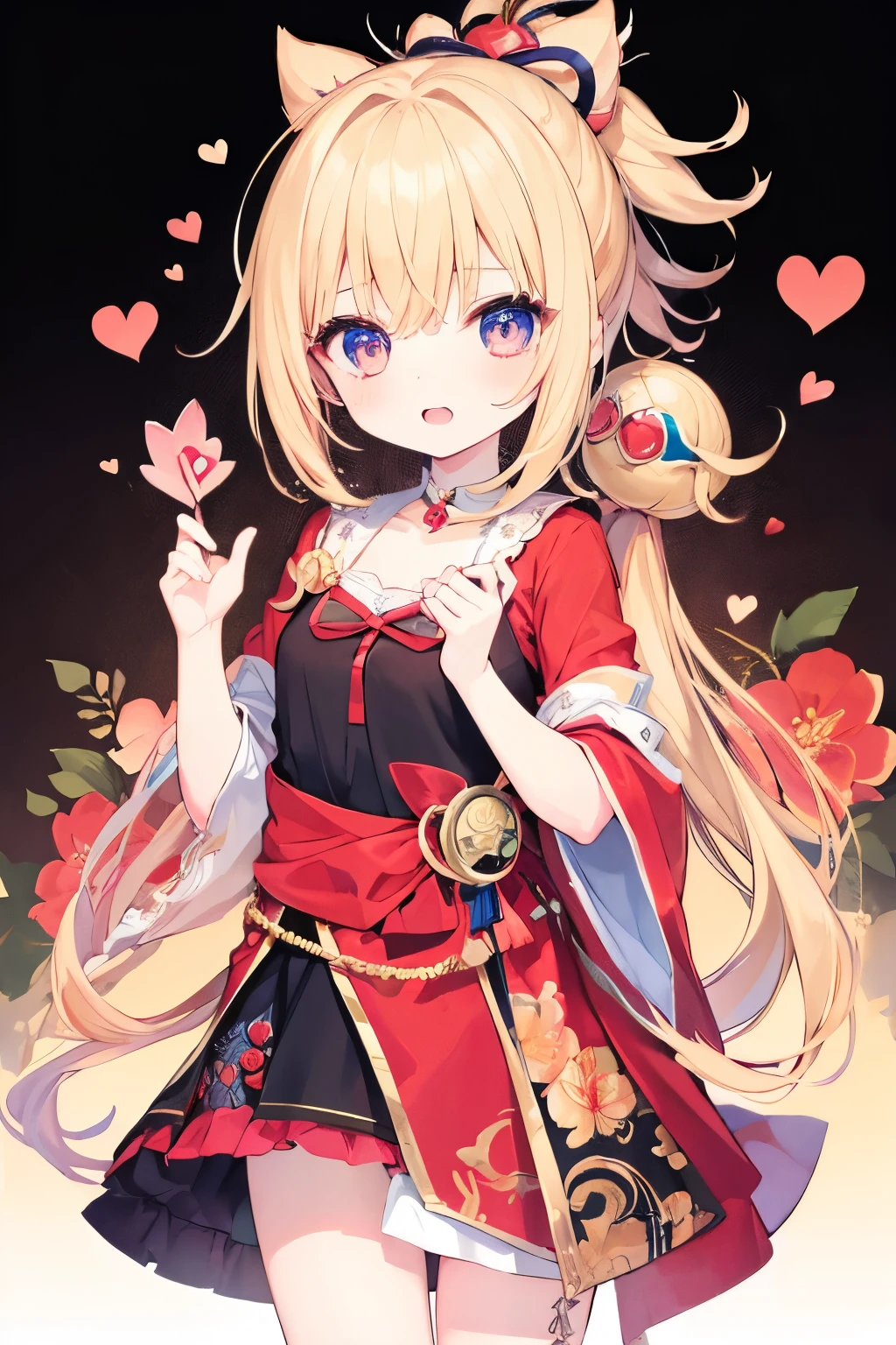 Very beautiful and Shining Eyes、Shining Eyes、((1 girl))、Small breasts、Big Mouth、Childish clothes、7--old l,highest quality, masterpiece, High resolution, alone, {yoimiya_Genshin Impact:1.15},you, blonde_hair, 前hair, hair_ornament, ponytail, 1 female、、masterpiece、highest quality、Accurate、Oiran、Provocative pose、tongue、Big eyes、Spread your legs、The whole body is visible、masterpiece, highest quality, High resolution, Get used to it, Teenage Girl，ボサボサのhair，sexy，Have a tattoo，charm，Heartwarming，Heart rate，Cropped shoulders，