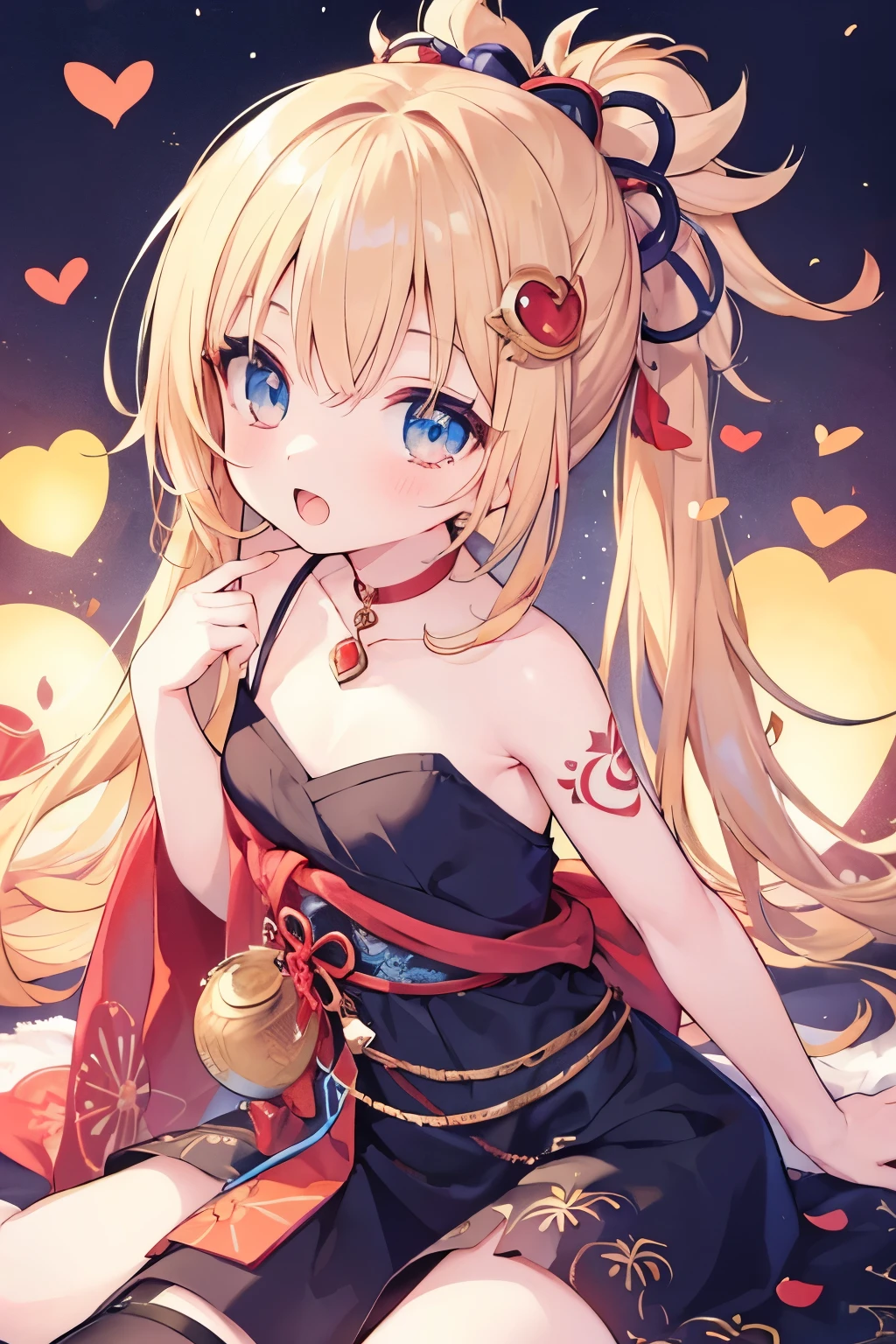 Very beautiful and Shining Eyes、Shining Eyes、((1 girl))、Small breasts、Big Mouth、Childish clothes、***************,highest quality, masterpiece, High resolution, alone, {yoimiya_Genshin Impact:1.15},young, blonde_hair, 前hair, hair_ornament, ponytail, 1 female、、masterpiece、highest quality、Accurate、Oiran、Provocative pose、tongue、Big eyes、Spread your legs、The whole body is visible、masterpiece, highest quality, High resolution, Get used to it, Teenage Girl，ボサボサのhair，sexy，Have a tattoo，charm，Heartwarming，Heart rate，Cropped shoulders，