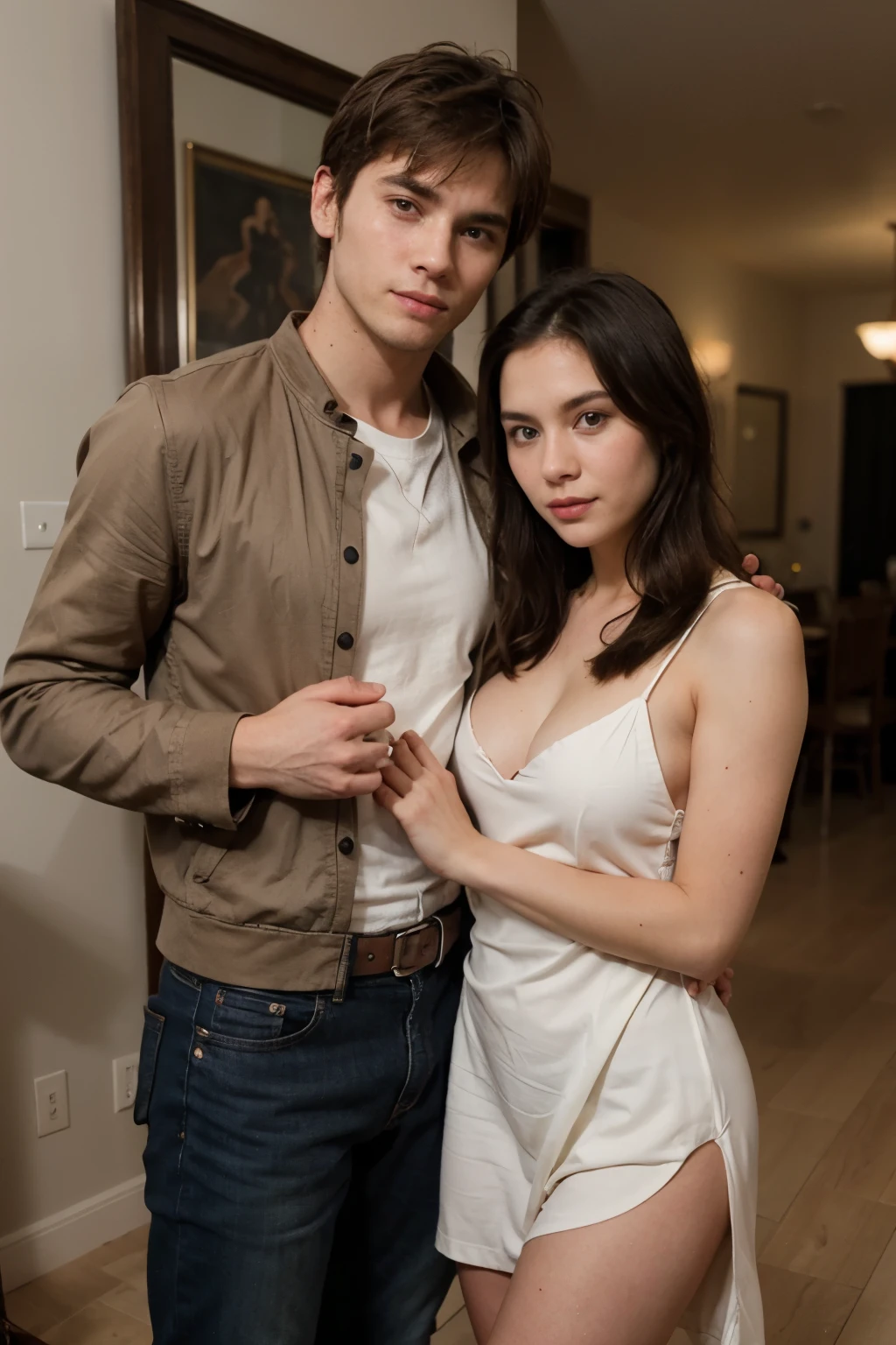 handsome guy and his ugly girlfriend