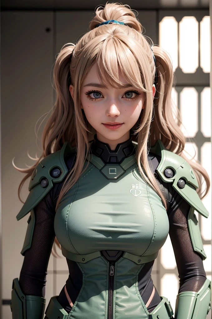 portrait of a beautiful [girl | woman]  junko enoshima wearing green mark IV armor from Halo holding a BR55 battle rifle inside futuristic space station,  wispy hair, contrast, texture, realism, high quality, film grain, Fujifilm XT3,  details, intricate details, hyperdetailed, soft cinematic light, adobe lightroom, photolab, intricate, highly detailed, muted colors, insanels, intricate details, hyperdetailed, soft cinematic light, adobe lightroom, photolab, intricate, highly detailed, muted colors, masterpiece, (close up portrait of a smiling girl) , (backlighting), (intricate, octane render, highly detailed, 8k, hdr, uhd, high quality, professional, Unreal engine,Trending on artstation), lens flare, shade