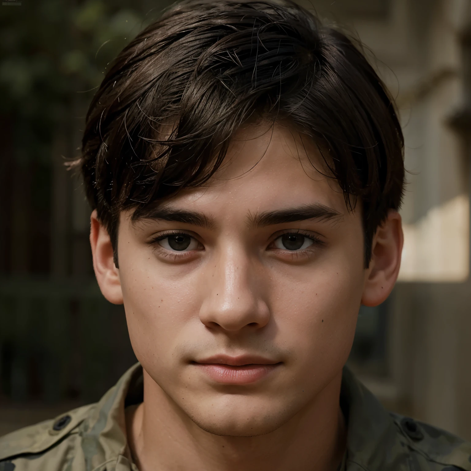 designs the image of a cover called "En la mirada del otro" about a military boy who falls in love with a boy who studies philosophy