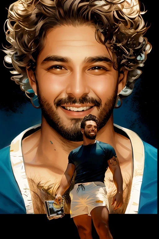 sorriso realista futurista rosto real fundo chenge ultra hd