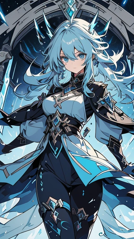 Certainly!
Name: Aurelia Stormcaller
Appearance: genshin impact,Aurelia has long, stormy hair streaked with silver and blue, reminiscent of lightning dancing across the sky. Her piercing azure eyes reflect her adventurous spirit, sparkling with curiosity and determination.