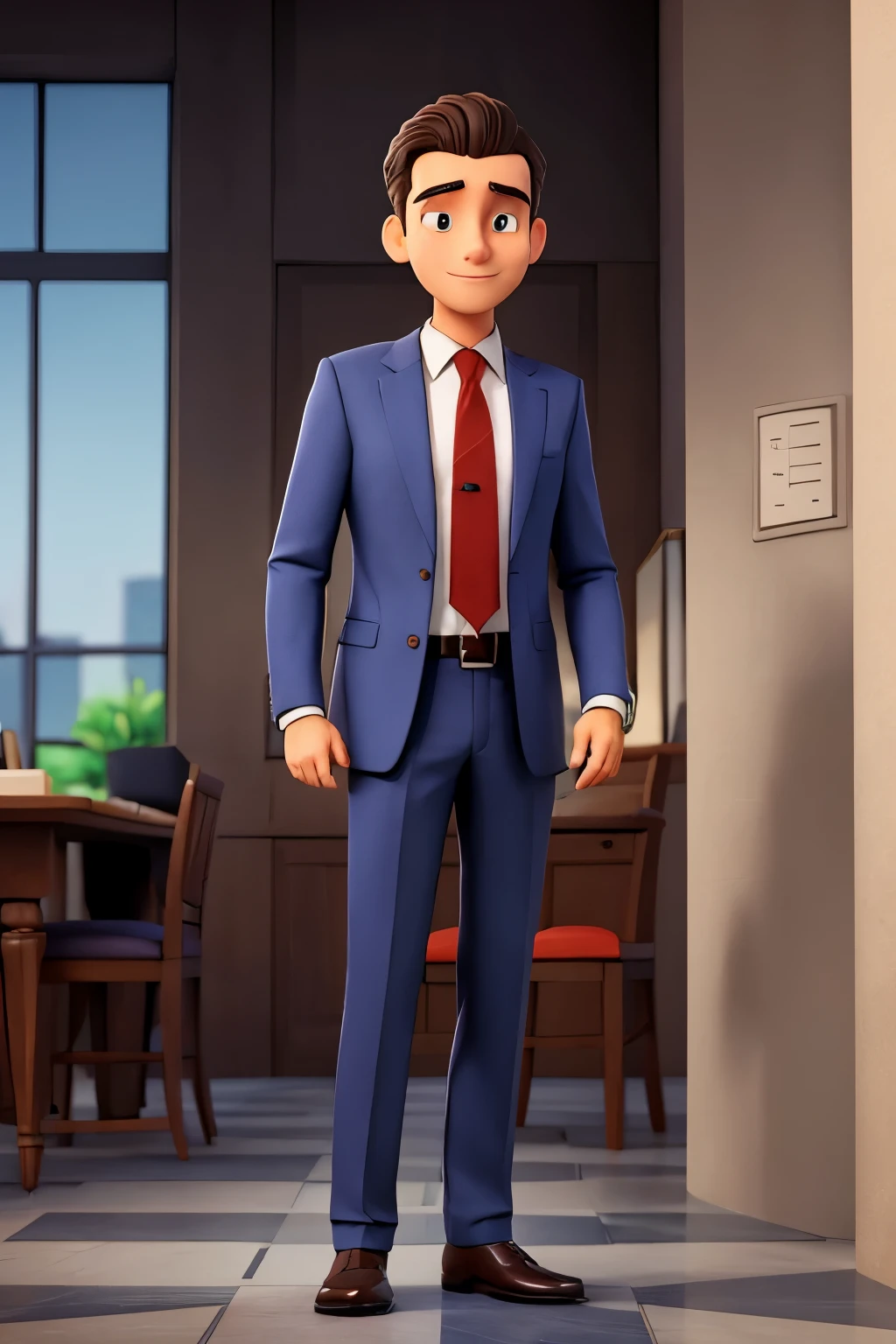 Man in suit and tie standing with his hands on his chest, Vestindo um terno, foto de perfil profissional, he is greeting you warmly, character is standing, man standing, sem texto, Wearing a business suit, Vestindo um terno and a tie, advogado, personagem masculino, ad image, he is Vestindo um terno, in a business suit, foto profissional