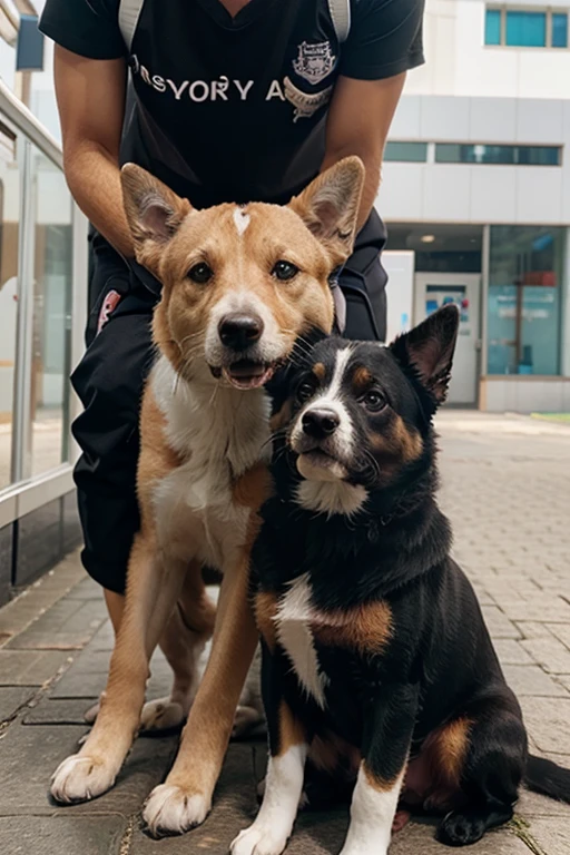 CRIE PARA MIM DUAS IMAGENS DE DOIS PETS NO VETERINARIO