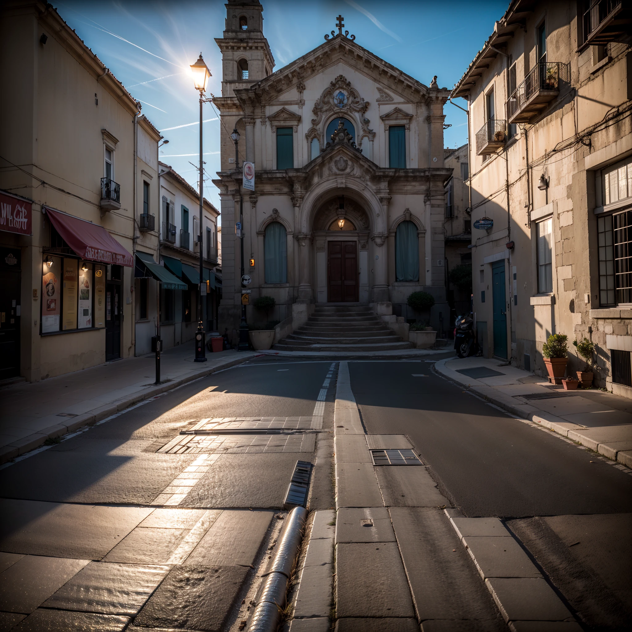 sassi_di_matera, outdoors, a church at the top of the hill, [((8K HD RAW photo of one of the most beautiful Italian woman from instagram standing in the street, from behind looking at viewer; gorgeous Lady in the streets of Matera; 1woman redhead Italian wearing a night black dress with open back))], atmospheric oliva lighting, 4k UHD, dark vibes, hyper detailed, vibrant colours red sky background, epic composition, octane render, sharp focus, high resolution isometric, wide angle. (sassi_di_matera), realistic hands, (Super detailed, ultra high resolution, detailed background)), (((masterpiece:1.4, Best Quality:1.4, 8K))), ultra high res, Physically Based Rendering, ((Best Quality)), ((Masterpiece)), (Very Detailed:1.3), 3D, Accurate simulation of light-material interactions, perfect proportions, octane rendering, duotone lighting, low ISO, white balance, rule of thirds, wide aperture, 8K RAW, efficient sub-pixels, subpixel convolution, luminescent particles, light scattering, Tyndall effect, HDR (High Dynamic Range), ray tracing, NVIDIA RTX, super resolution, unreal 5, subsurface scattering, PBR texture, post-processing, anisotropic filtering, depth of field, maximum sharpness and sharpness, multi-layer texture, albedo and highlight maps, surface shading, 