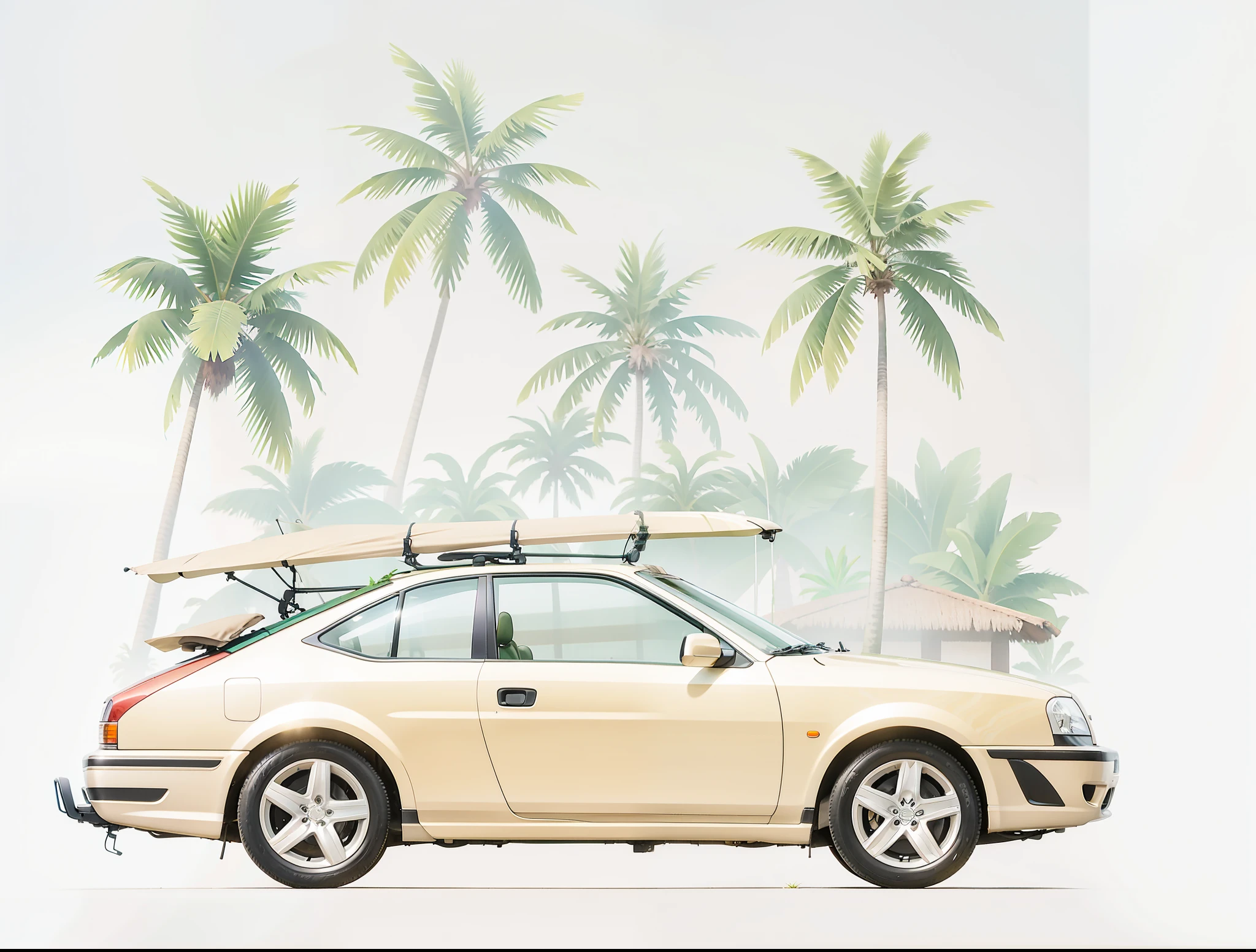 an image of a realistic road with trees on both sides, road between tall trees, blessing palms, the palms come from the ground, palmeiras, Palmas, tall large trees, palmeiras, big trees, tall trees, descendo, palmeiras tropicais, tropical trees, cabbage trees, Palms come from the depths