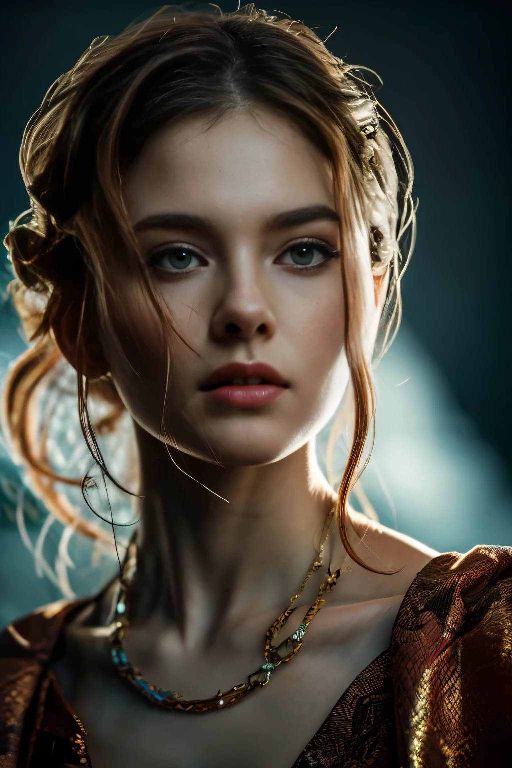 (Dark Fantasy:1.1), (Masterpiece, Epic Quality, Epic Realism, Ultra Resolution, 8K Photo Unity, Epic Detail: 1.1), (Corpse of a Young Dark Sorceress), (Failed Blood Magic: 1.2), Intricate Details, Dynamic Angle, The Most Beautiful Form of Chaos, (Bloody Whirlwind, Ash Rain), Intricate Details, Water Splashes, Fire, Rim Lighting, Soft Lighting, (Natural Skin Texture, Natural Hair, Natural Eyebrows, Natural Lips, Natural Eyes, Natural Eyelashes), (Professional Photography, Photorealism, Hyperrealism), Ray Tracing, HDR