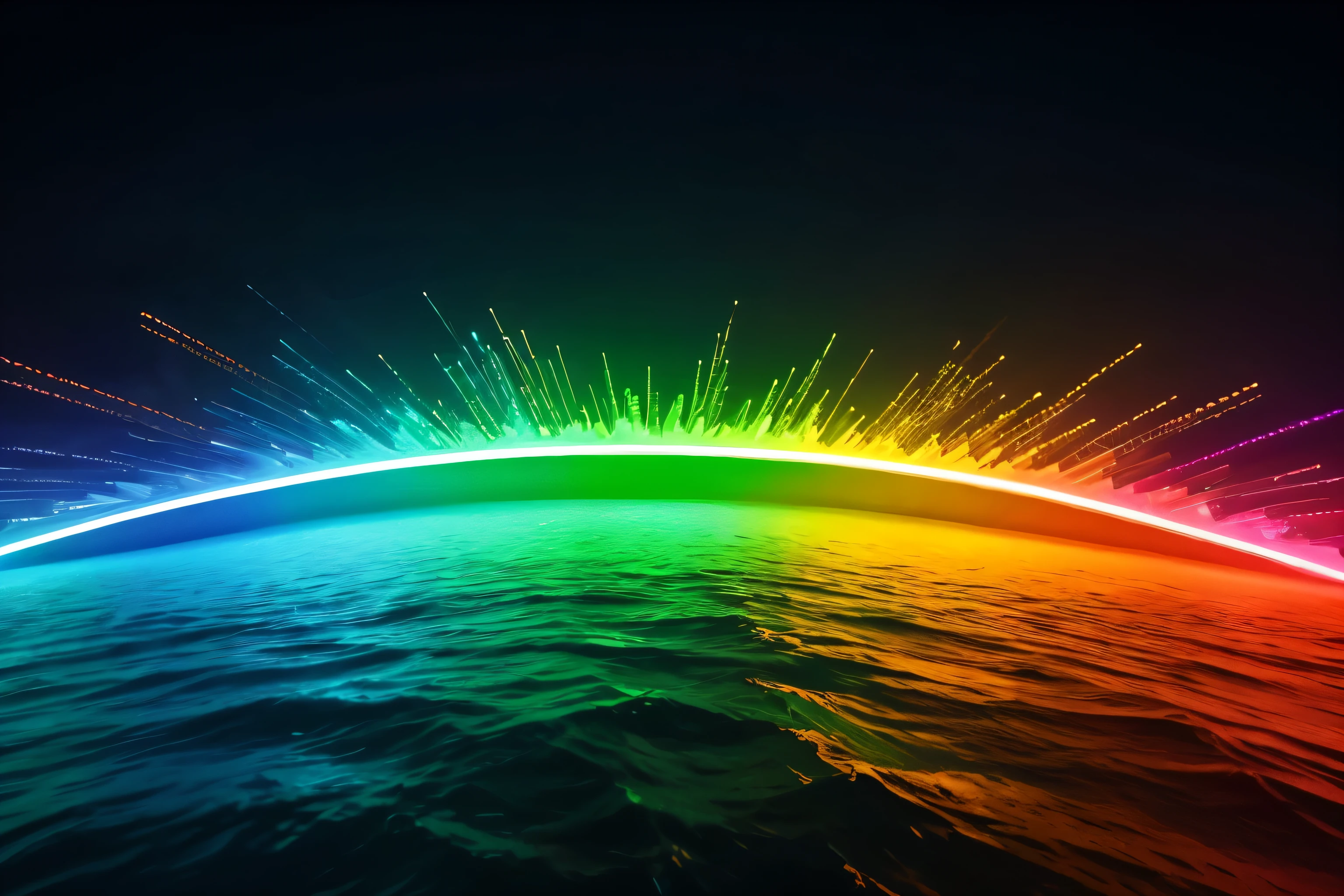 just make a colorful background with fascinating light
