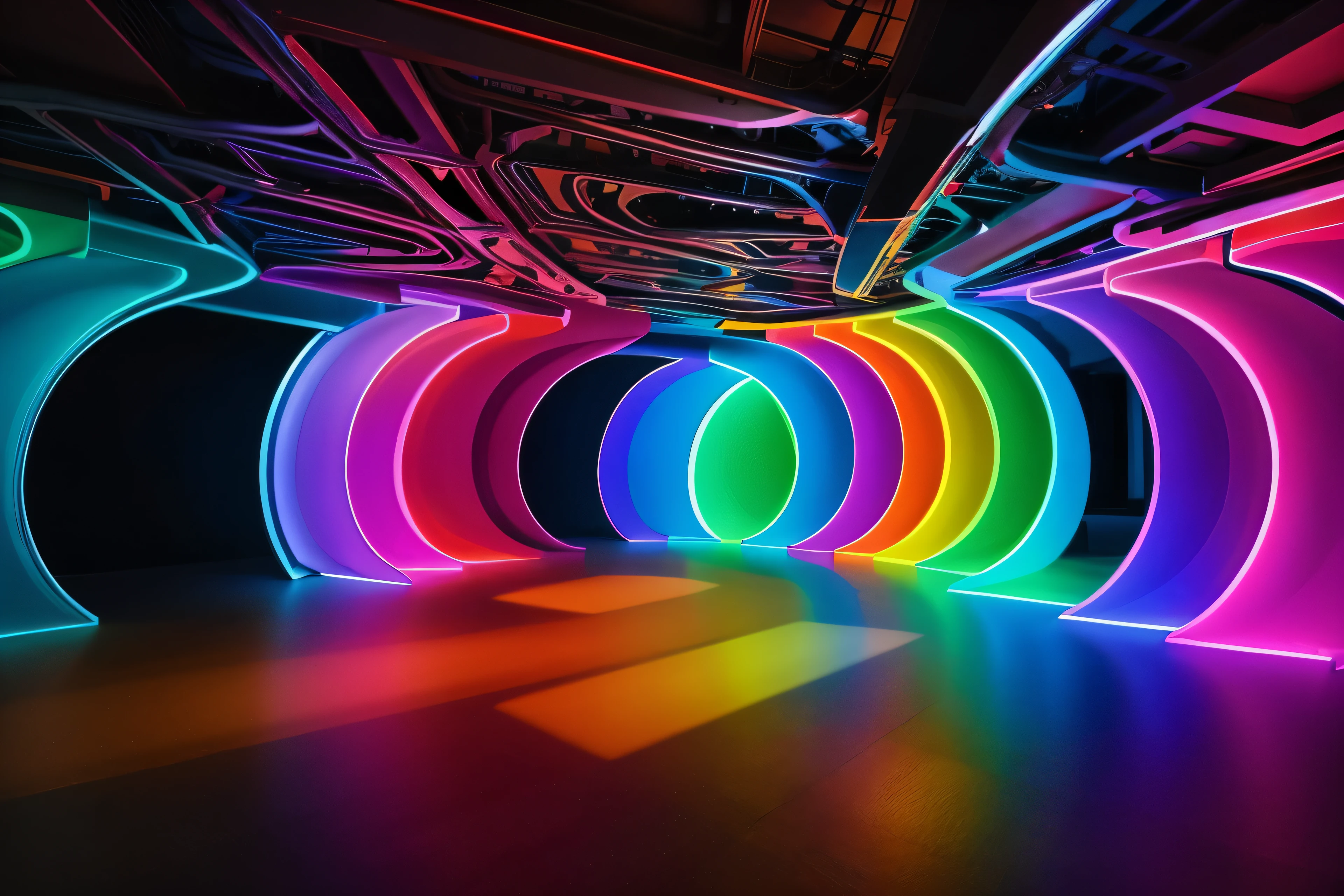 just make a colorful background with fascinating light