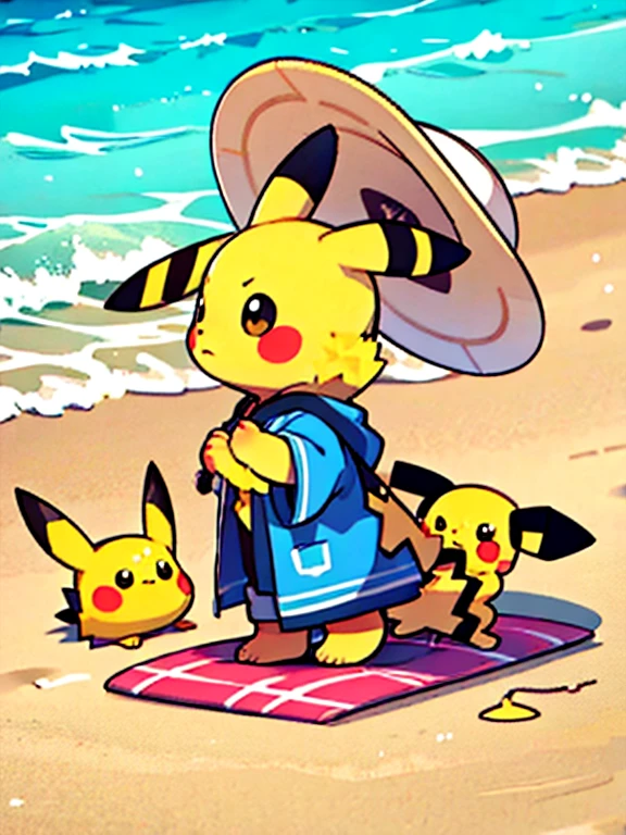 female, solo, pokemon (species), eeveelution, eevee, multi colored fur, fluffy, hires, detailed, anime, kemono, dagasi, beach, detailed background, beautiful detail, sparkles, pixiv, cute kawaii,juicy pussy, white dress, anthro, upskirt, Masturbation, (hand rubbing crotch), (in the water), open vagina, leaking pee,