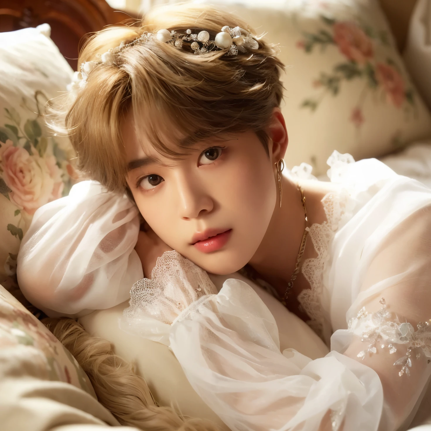 un primer plano de una persona, Jung Jaehyun, yoongi de pelo negro, cai xukun, TaeJune Kim, kim doyoung, Jinyoung Shin, hyung tae, hong junio hyung, sakimichan, pale korean adorable face, pintar ulzzang, yanjun chengt, beautiful androgynous prince, delicate androgynous prince
